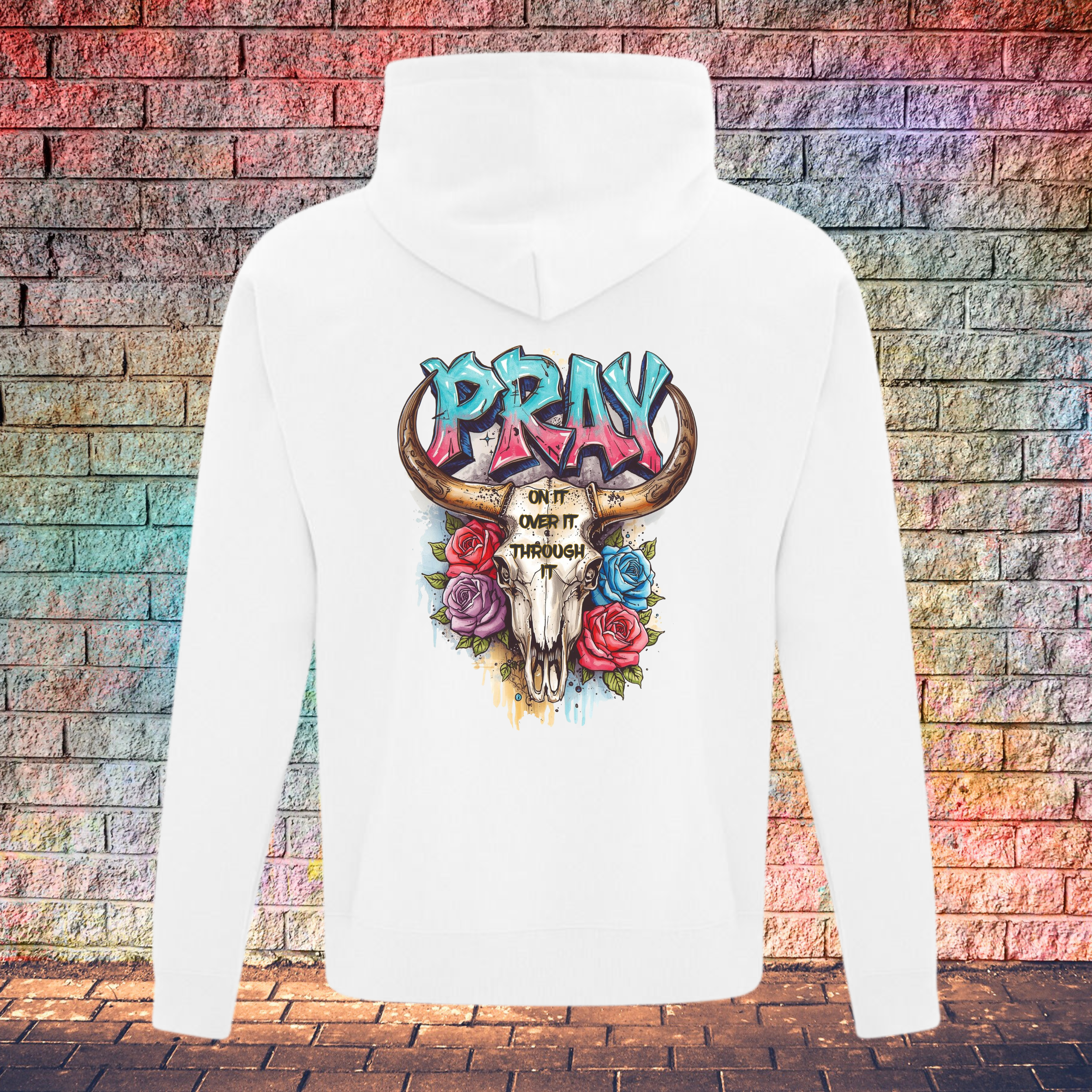 Pray On It Over It Through It - Youth Hoodie