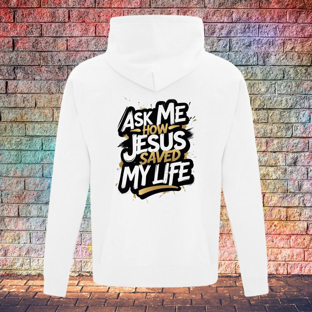 Ask Me How Jesus Saved My Life - Youth Hoodie