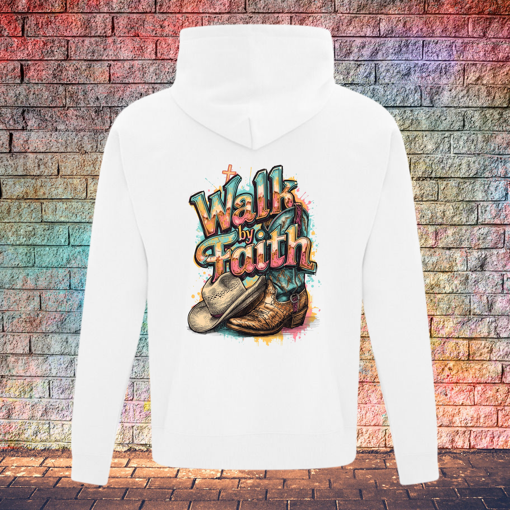 Walk By Faith / Boot and Hat - Youth Hoodie
