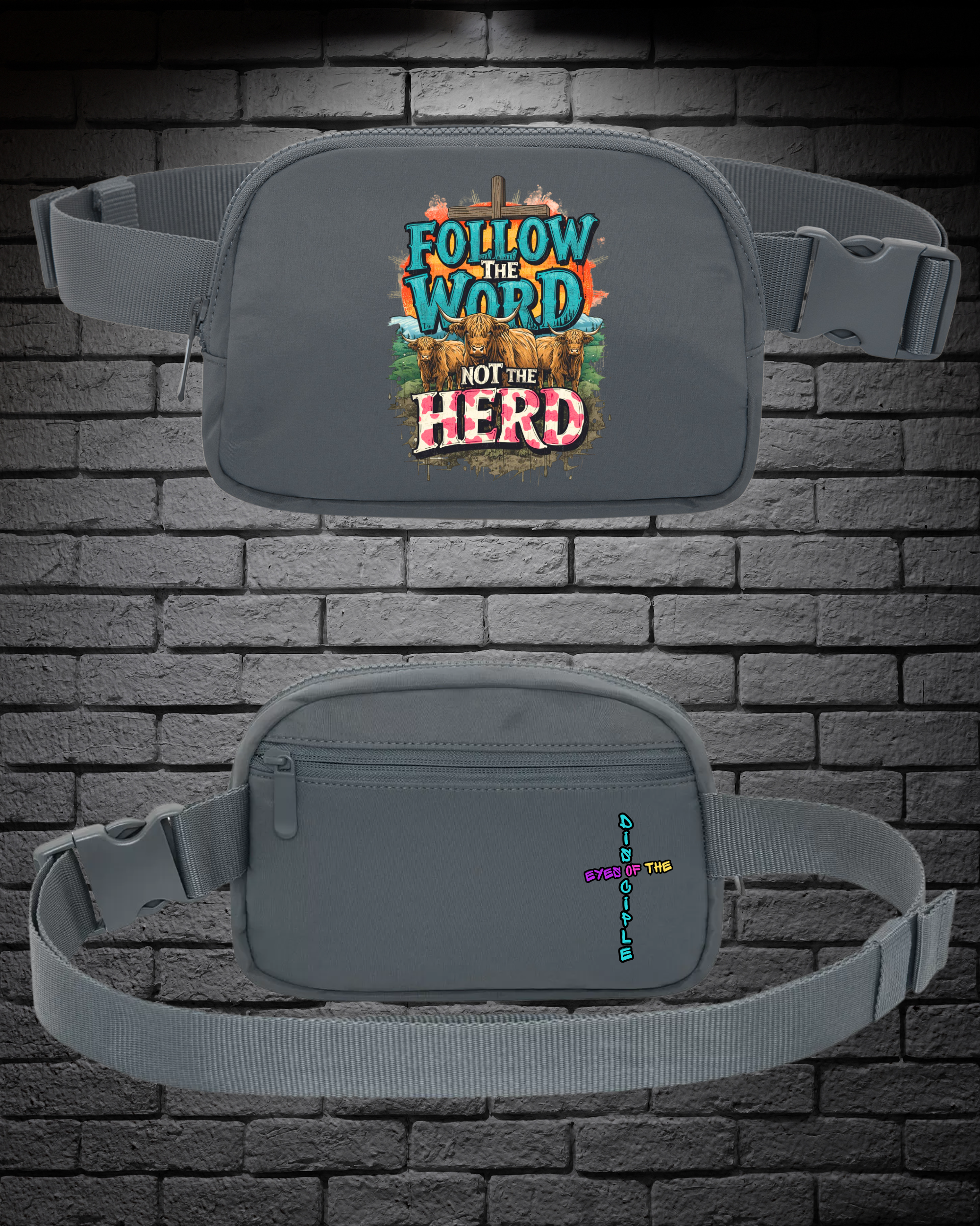 Storm Grey - Cross Body / Hip Bag