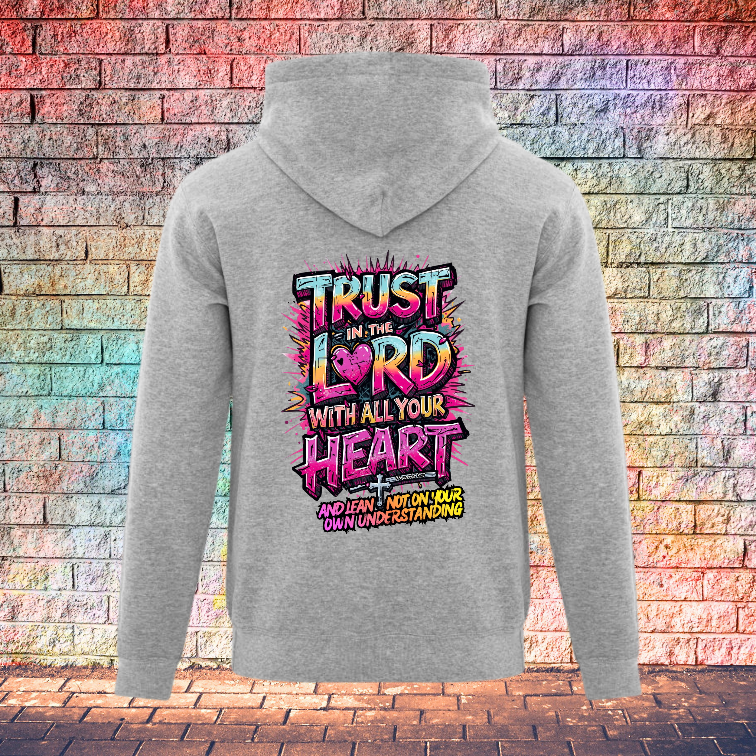 Trust In The Lord With All Your Heart And Lean Not On Your Own Understanding - Youth Hoodie