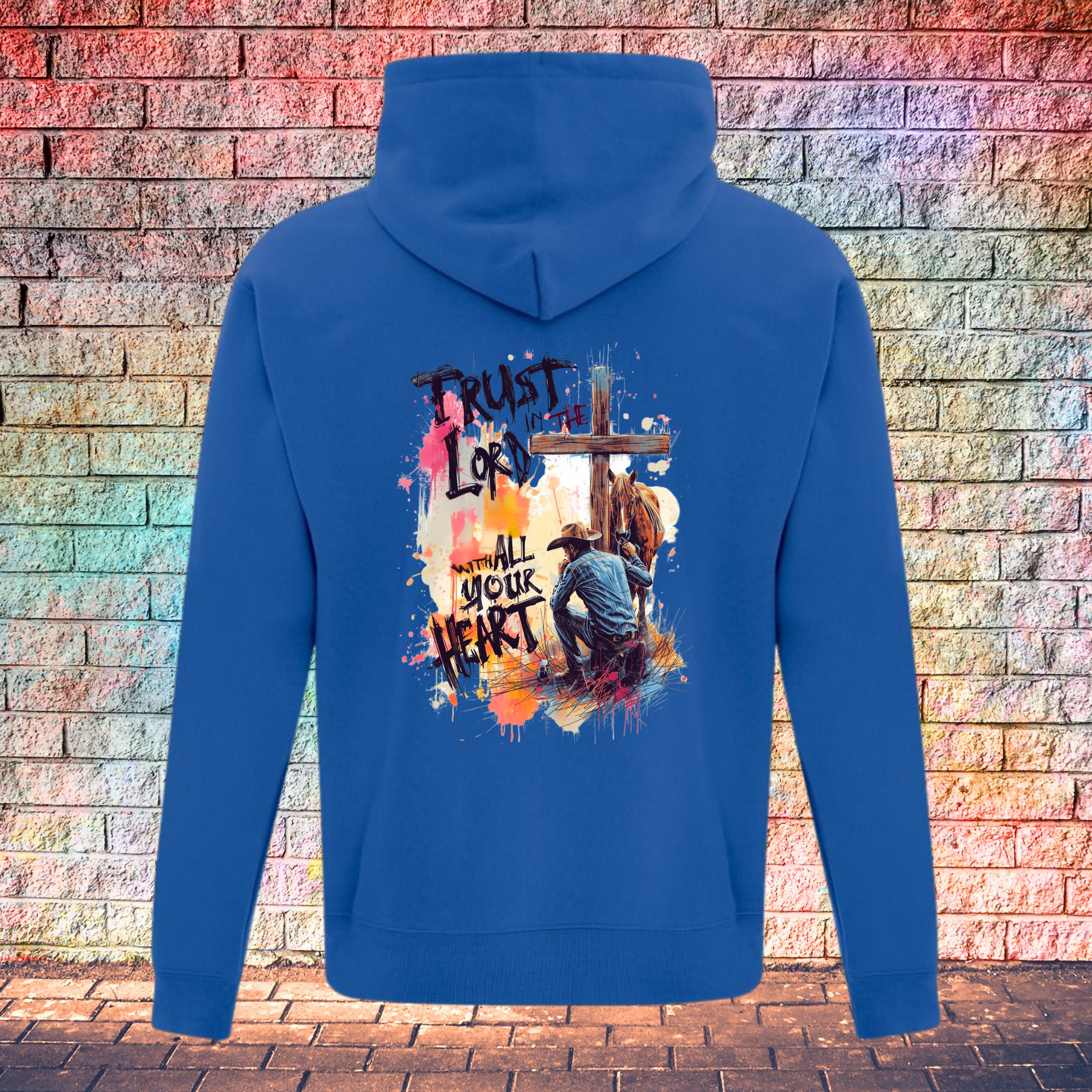 Trust In The Lord With All Your Heart / String Letters - Youth Hoodie