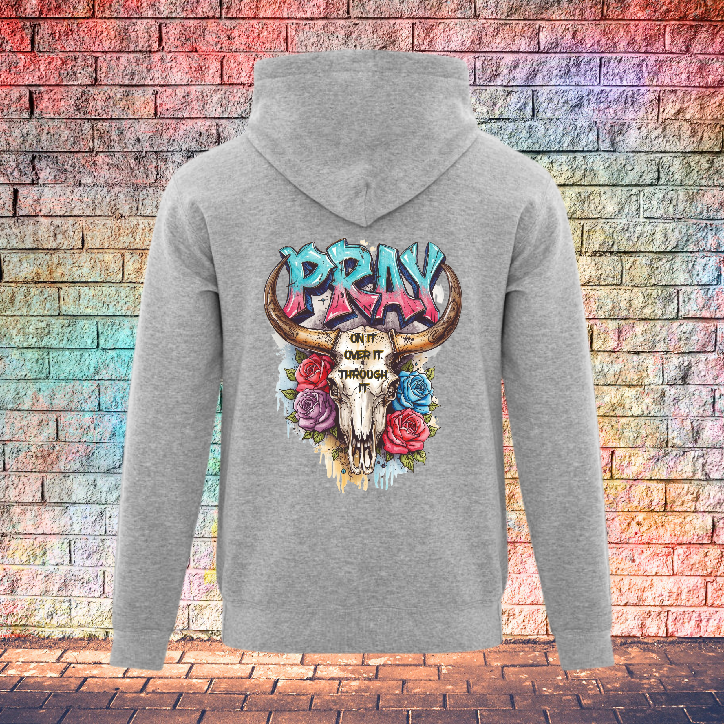 Pray On It Over It Through It - Youth Hoodie