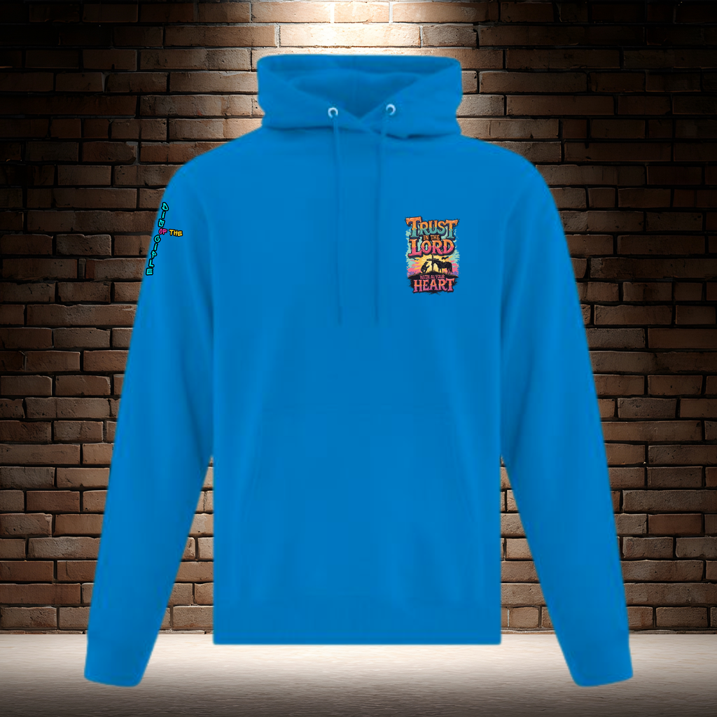 Trust In The Lord With All Your Heart - Orange/Turquiose