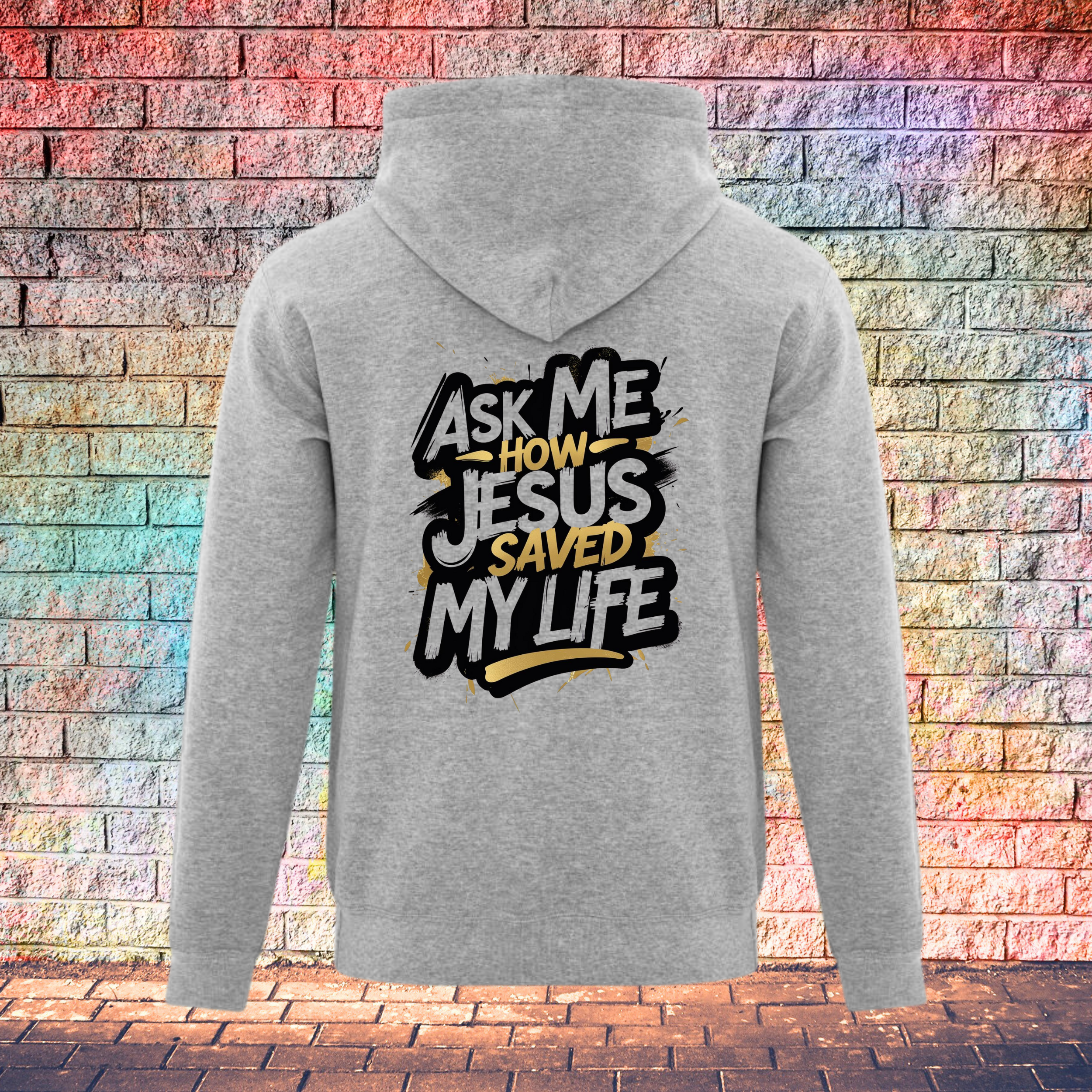 Ask Me How Jesus Saved My Life - Youth Hoodie
