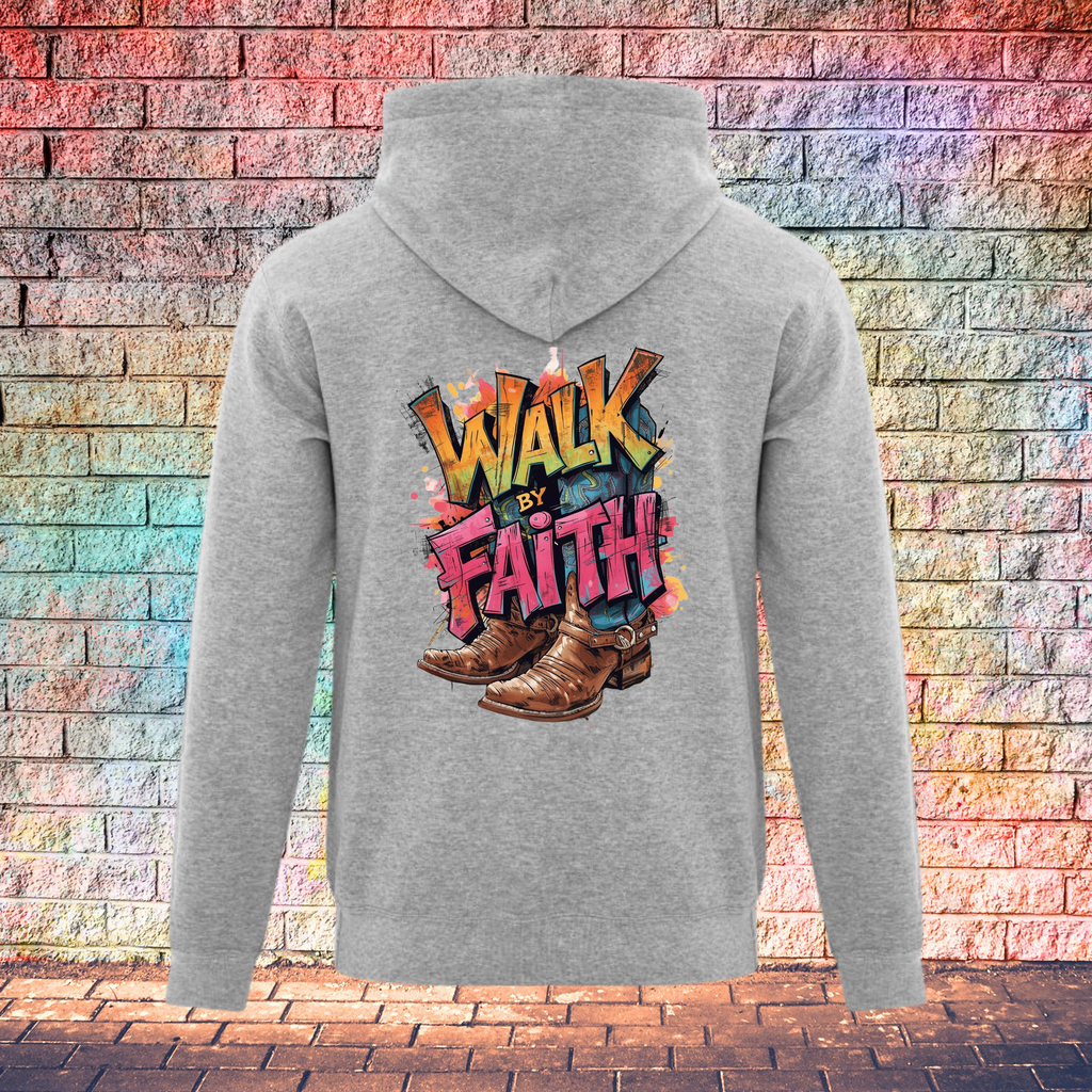 Walk By Faith / Two Boots - Youth Hoodie