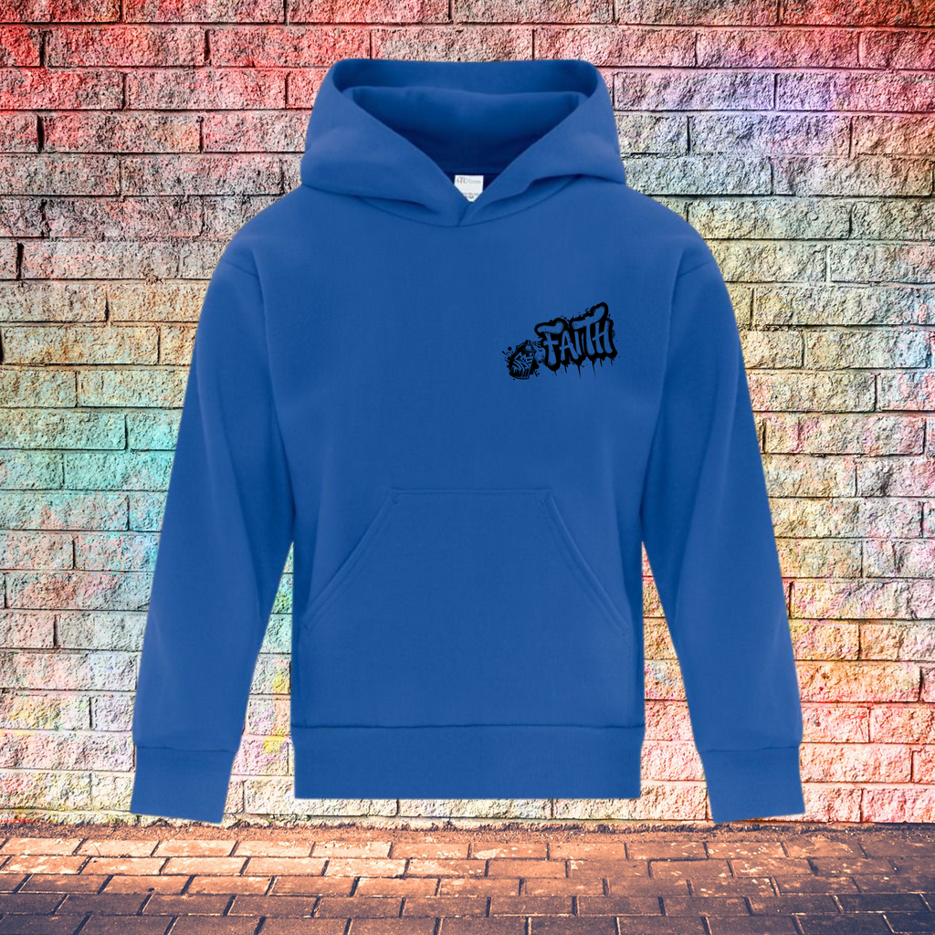 Faith Graffiti Spray - Youth Hoodie