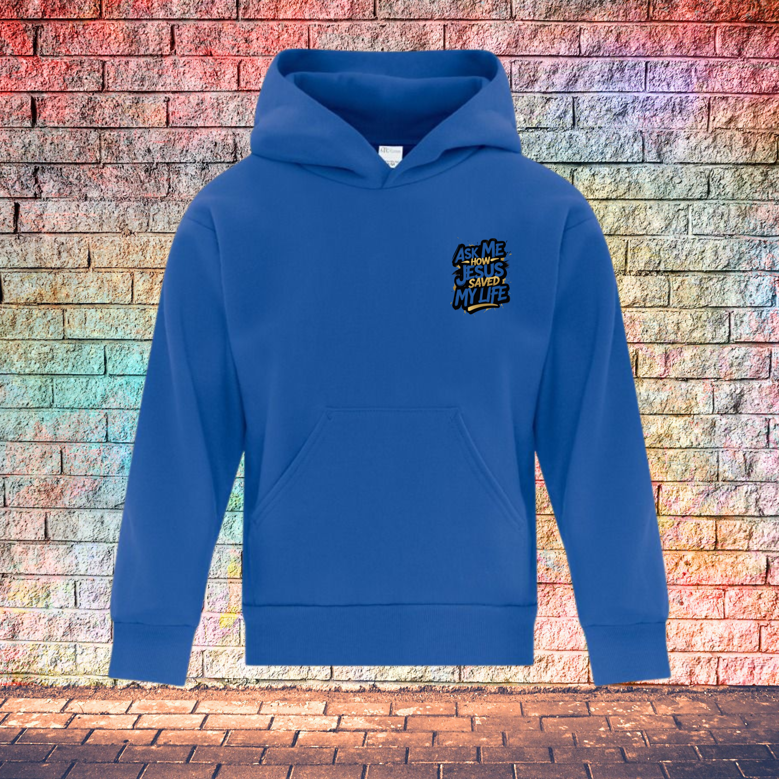 Ask Me How Jesus Saved My Life - Youth Hoodie