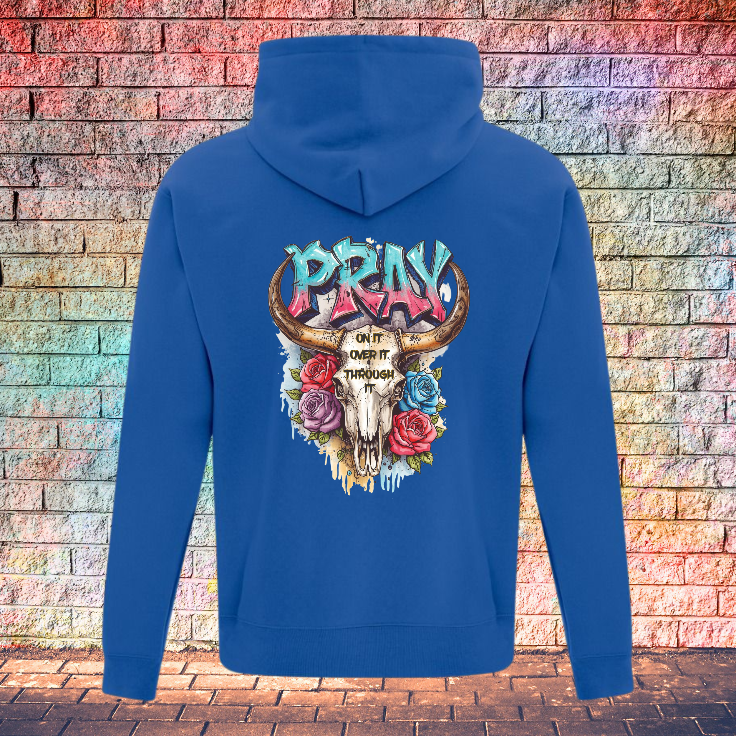 Pray On It Over It Through It - Youth Hoodie