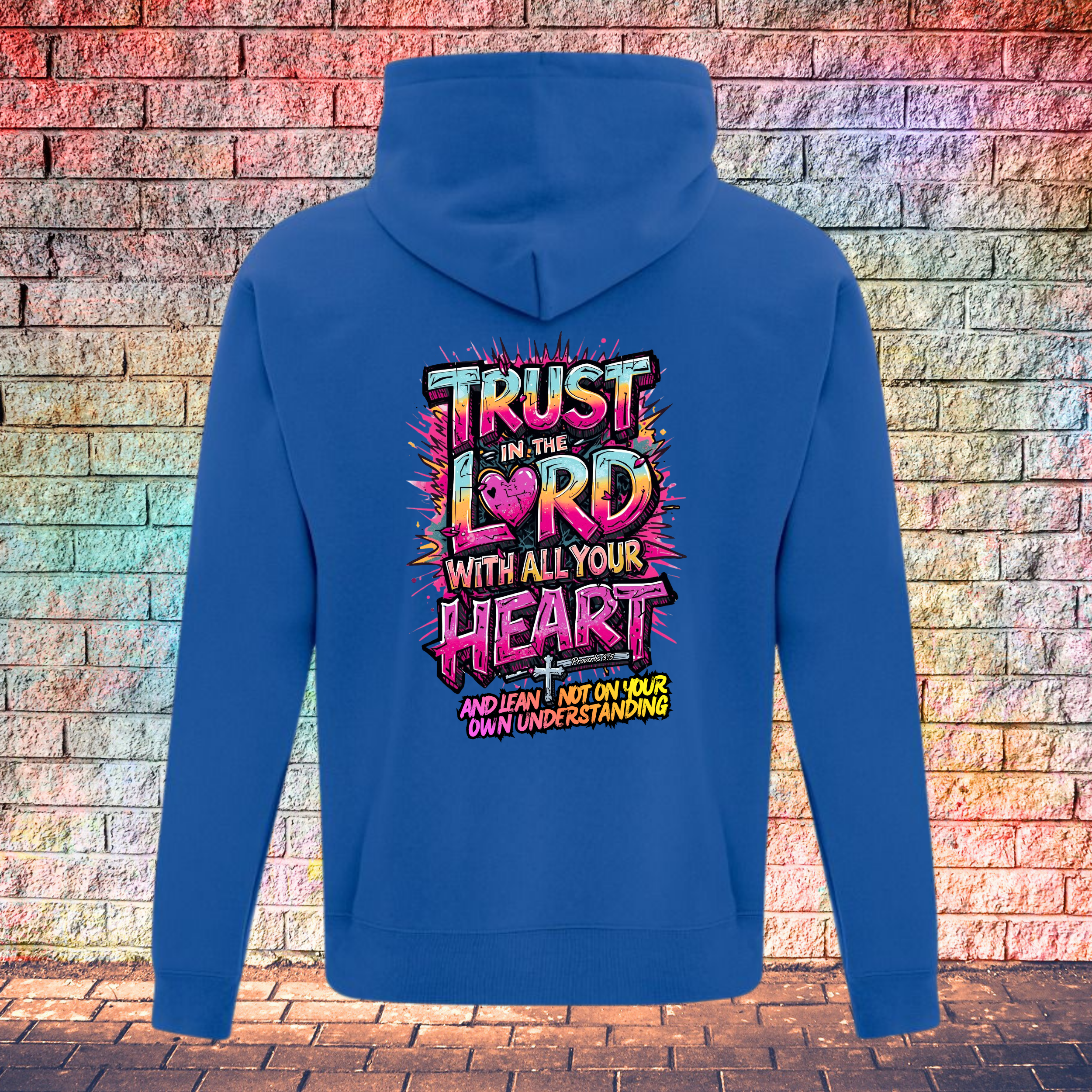 Trust In The Lord With All Your Heart And Lean Not On Your Own Understanding - Youth Hoodie
