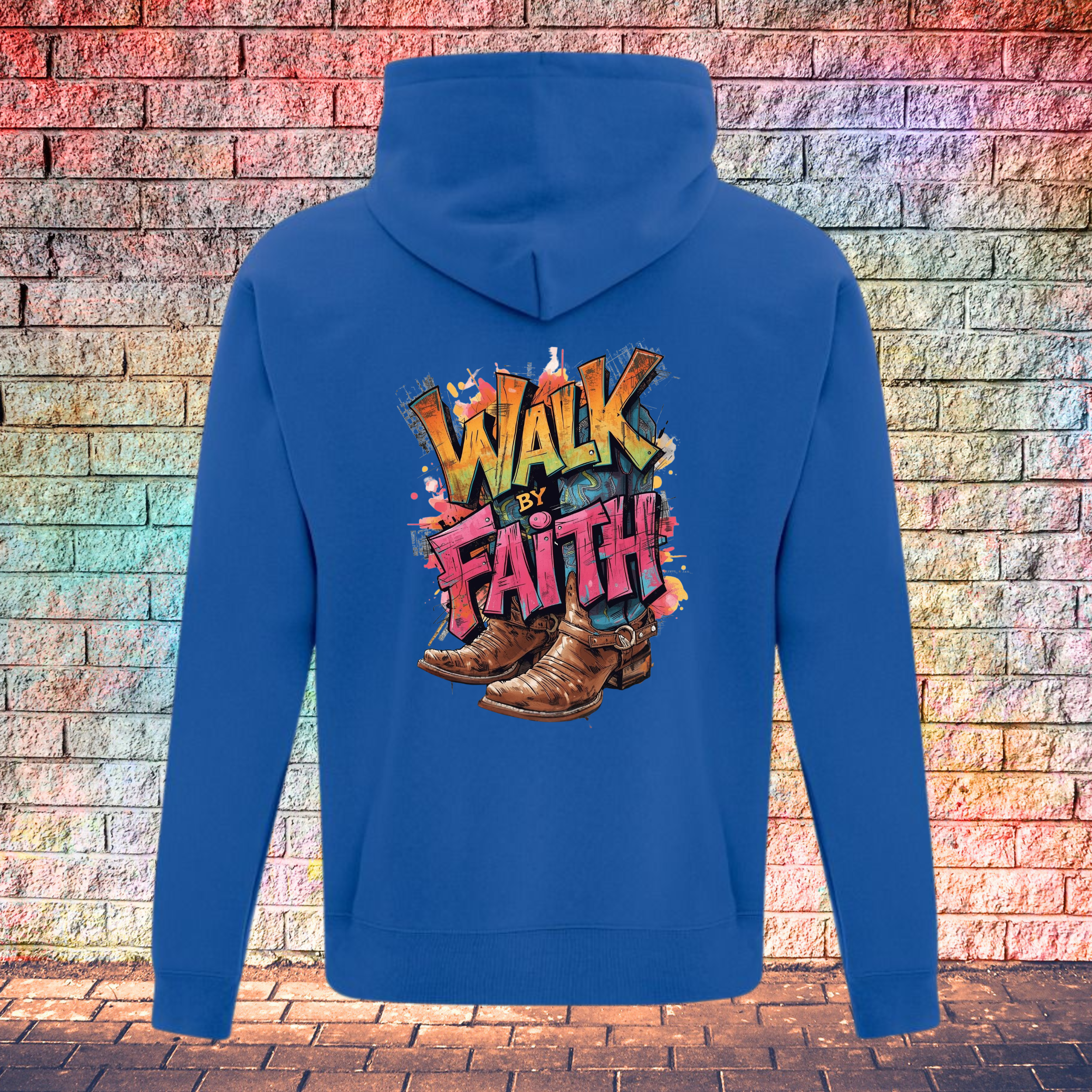 Walk By Faith / Two Boots - Youth Hoodie