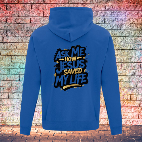 Ask Me How Jesus Saved My Life - Youth Hoodie