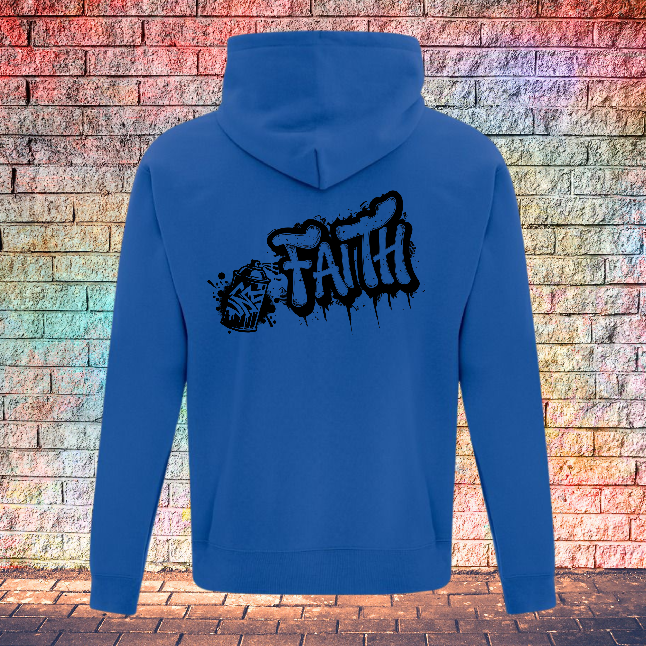 Faith Graffiti Spray - Youth Hoodie