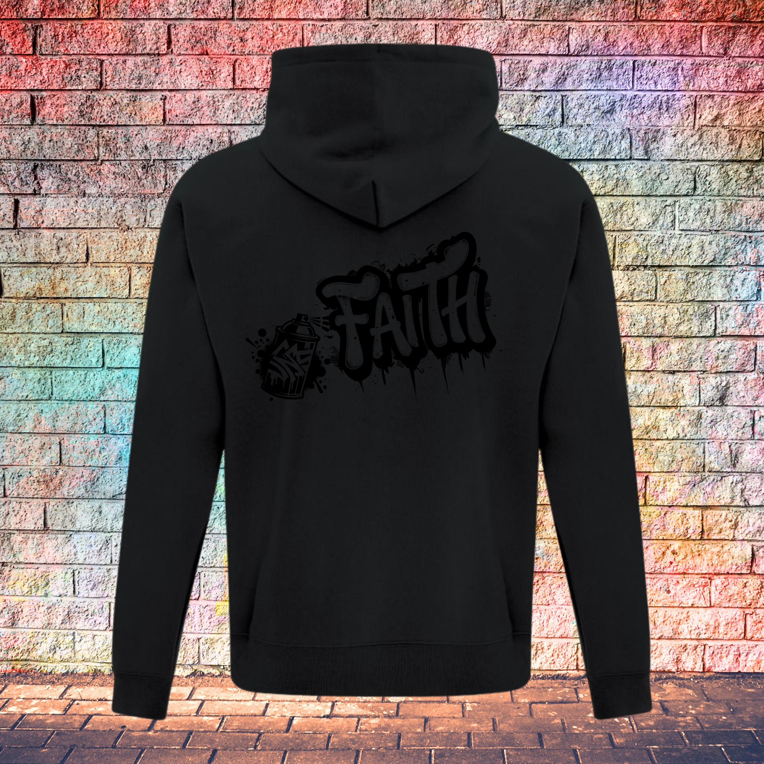 Faith Graffiti Spray - Youth Hoodie