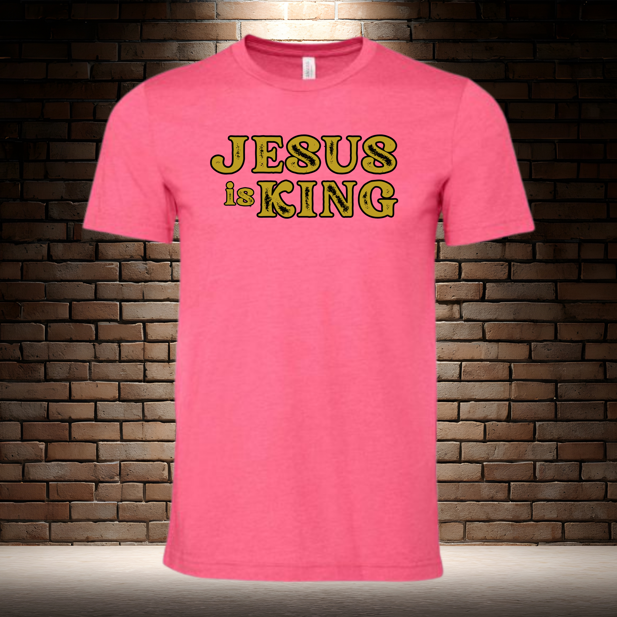 Jesus Is King - Rustic Gold