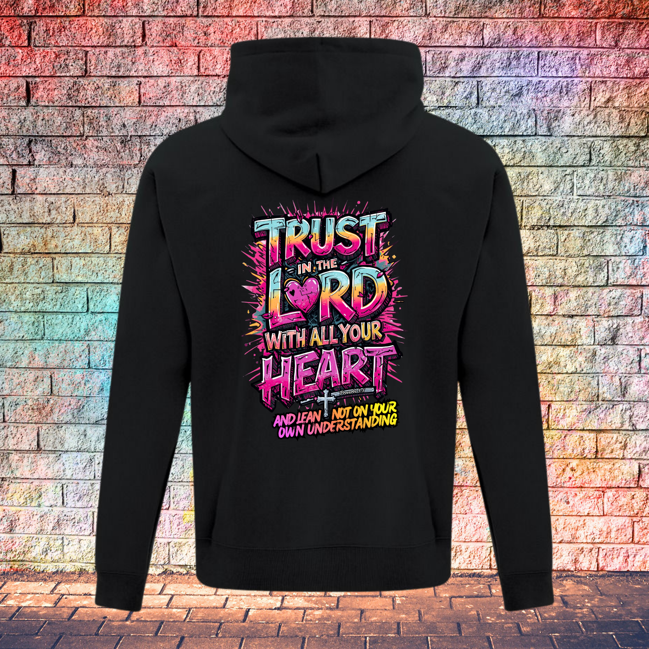 Trust In The Lord With All Your Heart And Lean Not On Your Own Understanding - Youth Hoodie