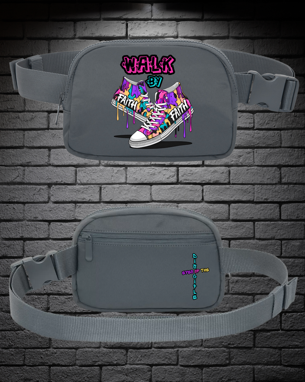 Storm Grey - Cross Body / Hip Bag