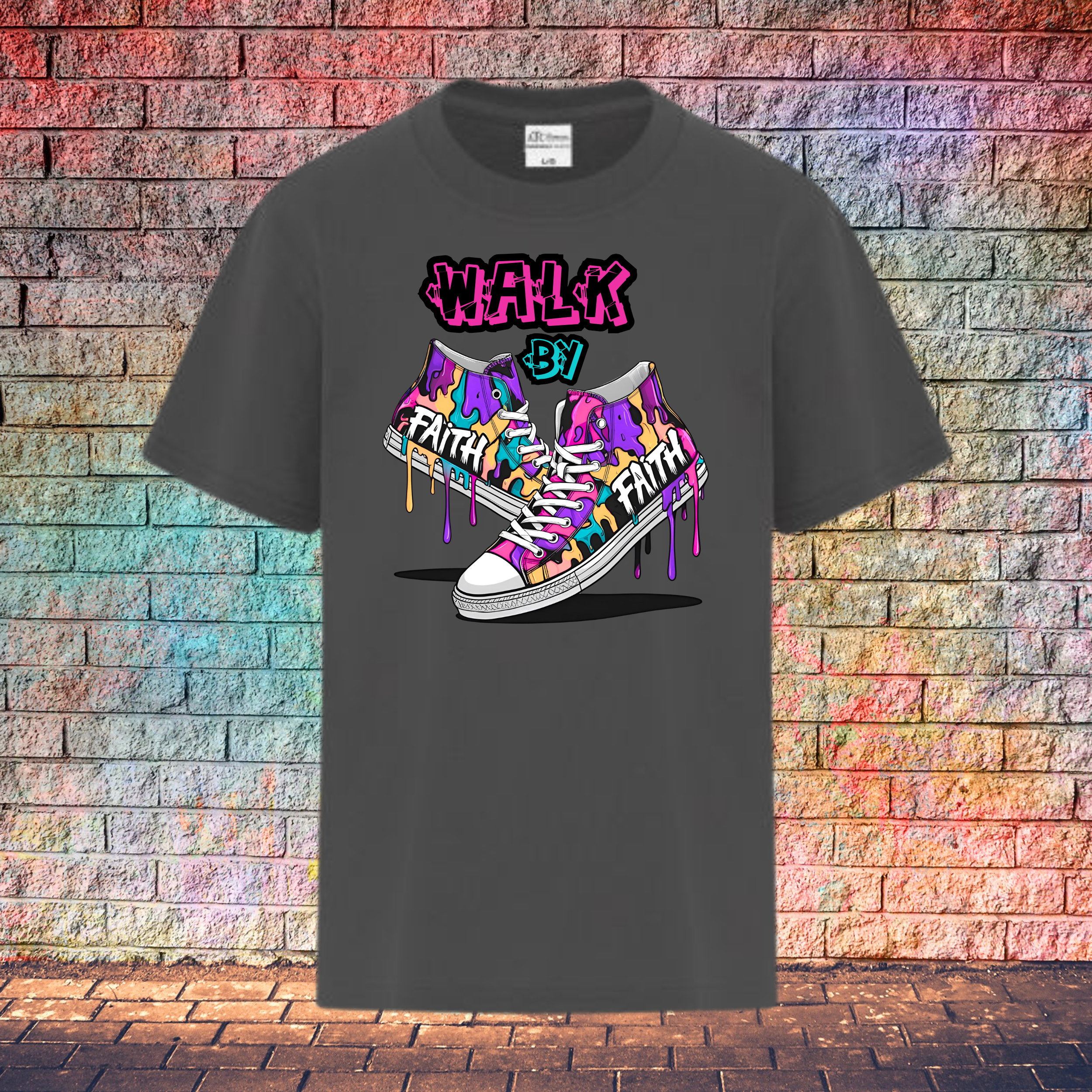 Walk By Faith / Shoes - Youth T-Shirt
