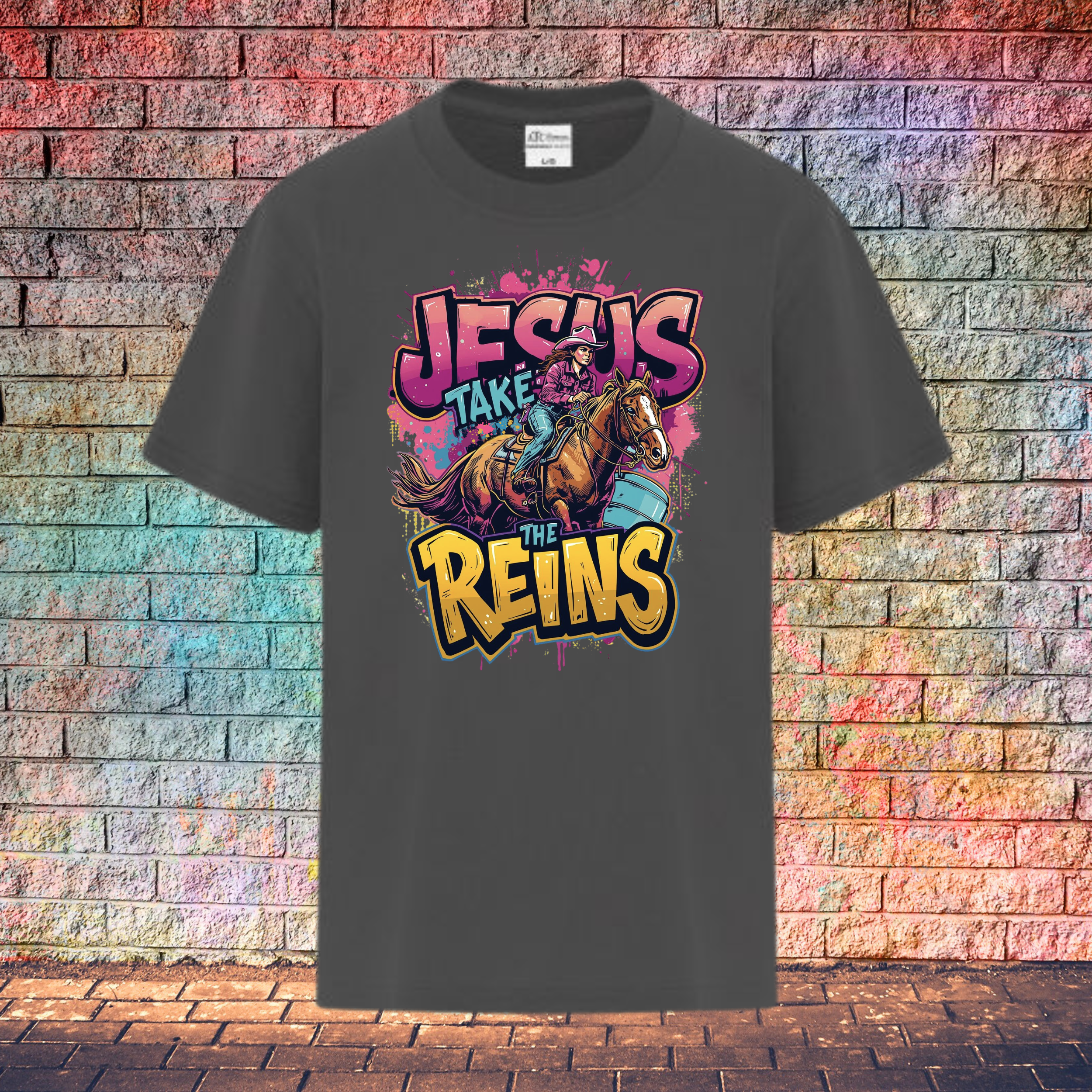 Jesus Take The Reins - Youth T-Shirt