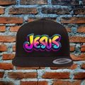 Bold Jesus Snapback Flat Brim Hat