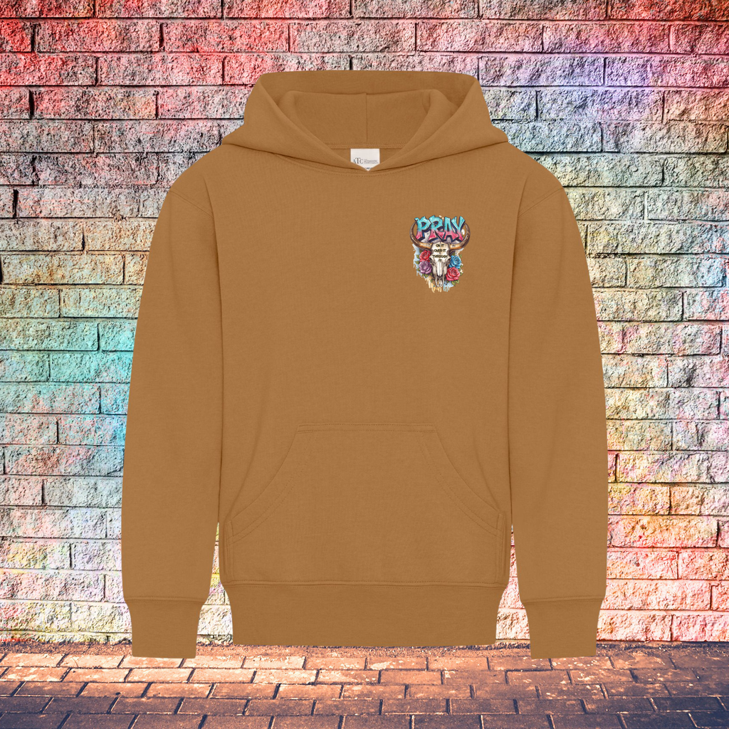 Pray On It Over It Through It - Youth Hoodie