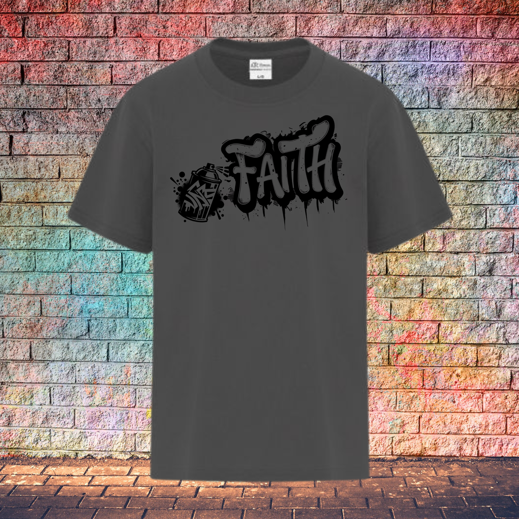 Faith Graffiti Spray - Youth T-Shirt
