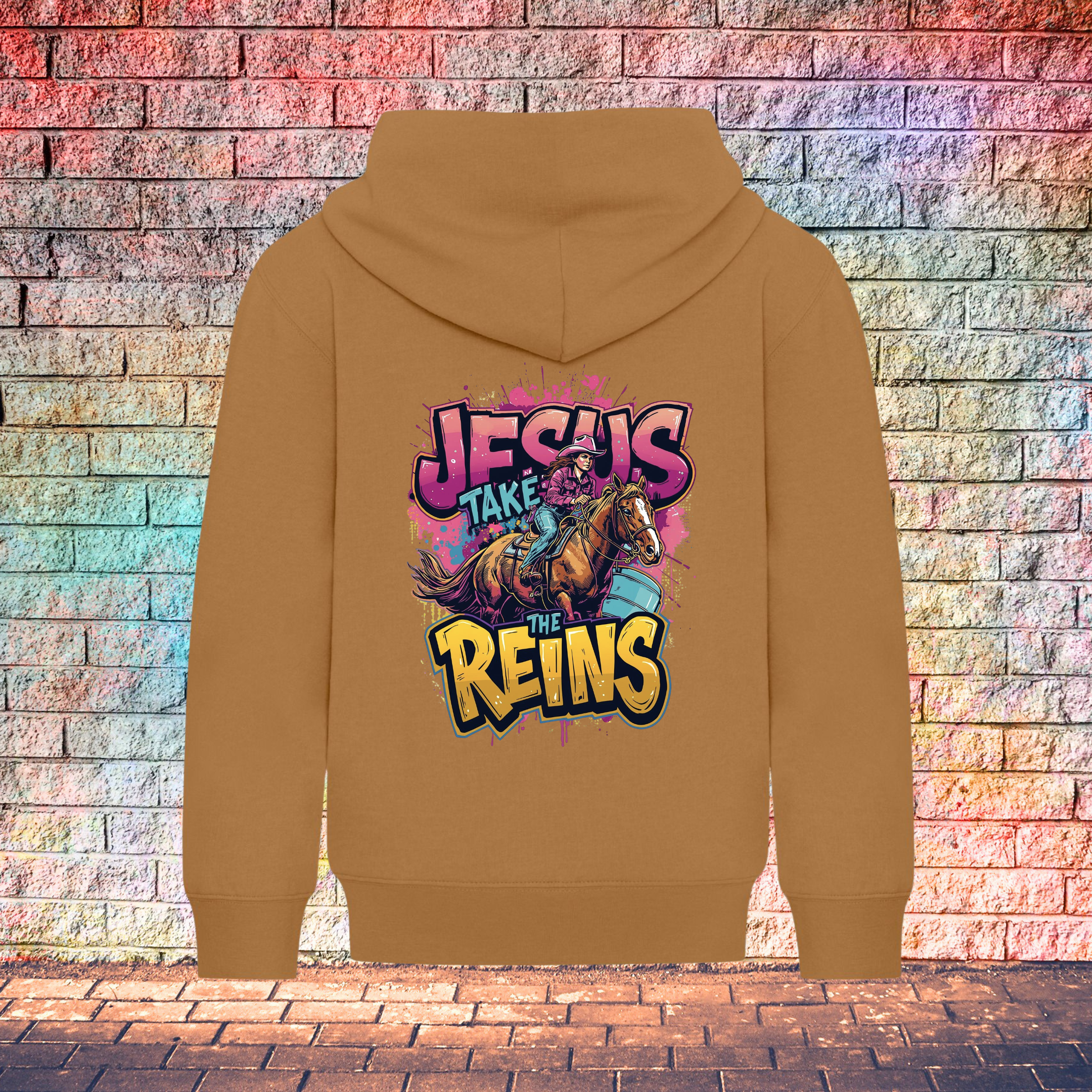 Jesus Take The Reins - Youth Hoodie