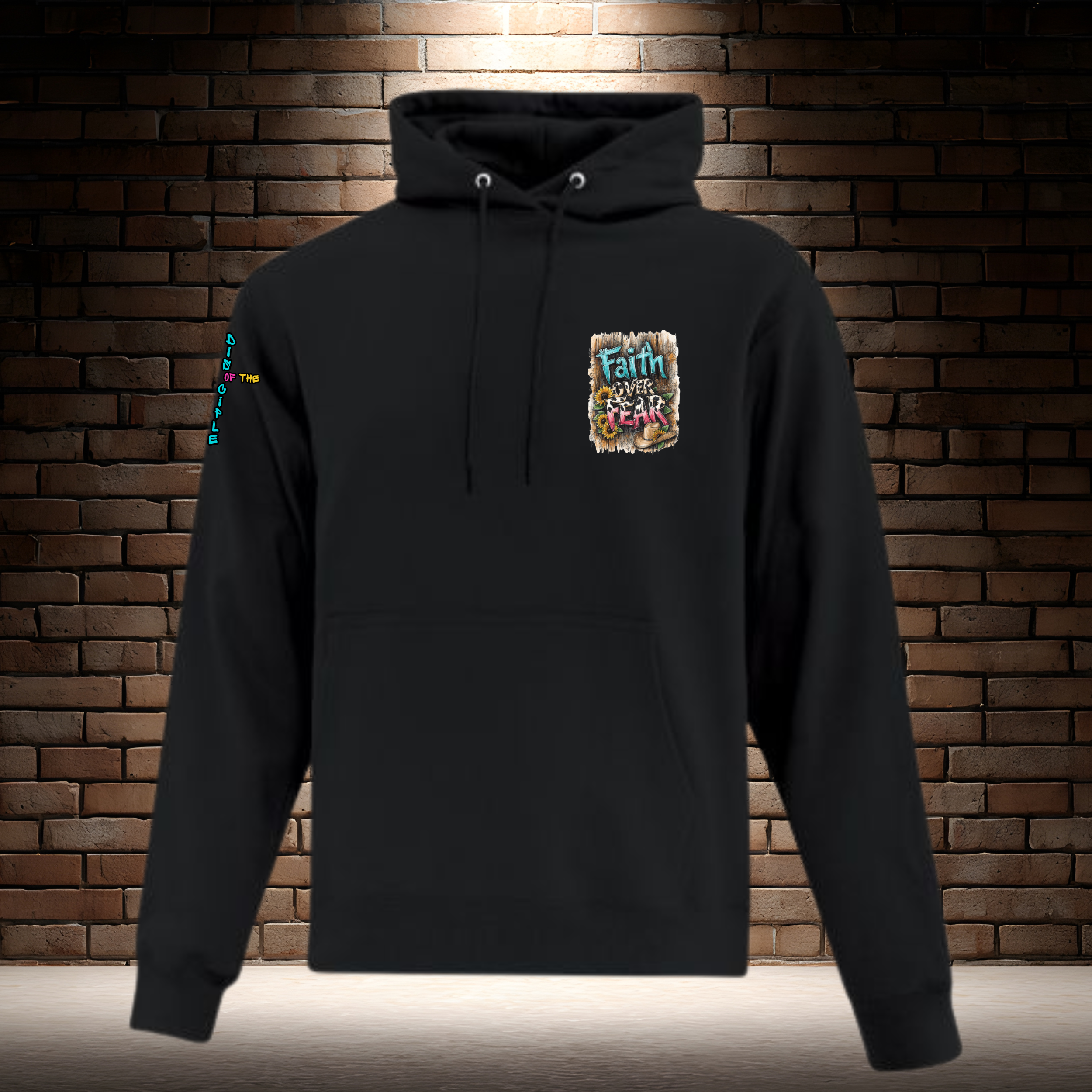 Faith Over Fear - Barn Wood Background