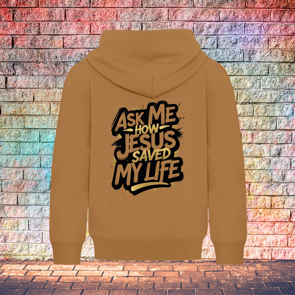 Ask Me How Jesus Saved My Life - Youth Hoodie