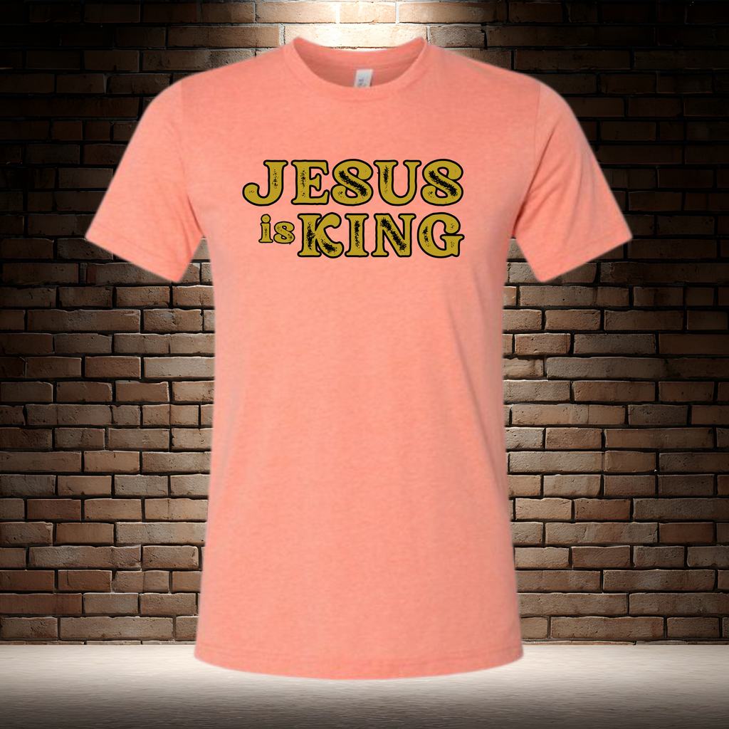 Jesus Is King - Rustic Gold