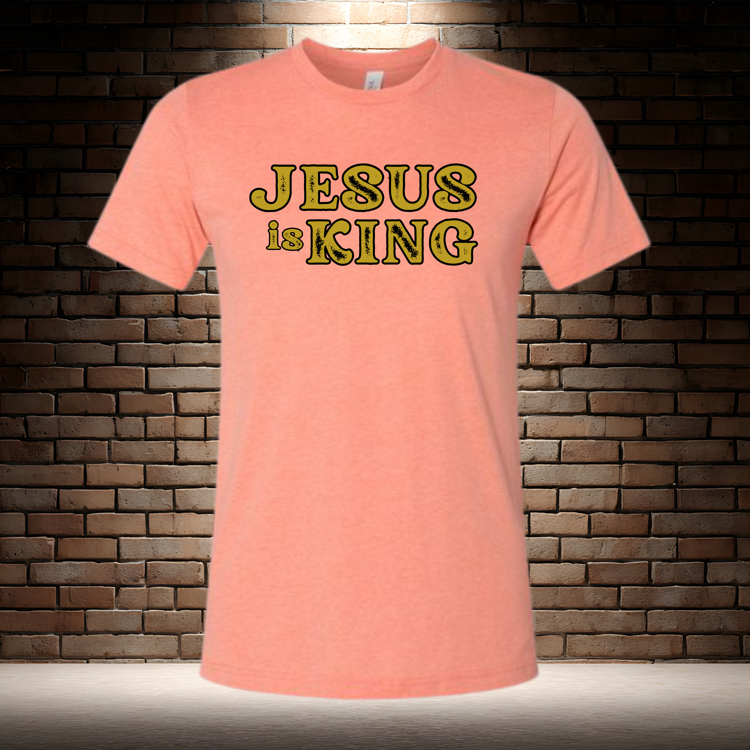 Jesus Is King - Rustic Gold