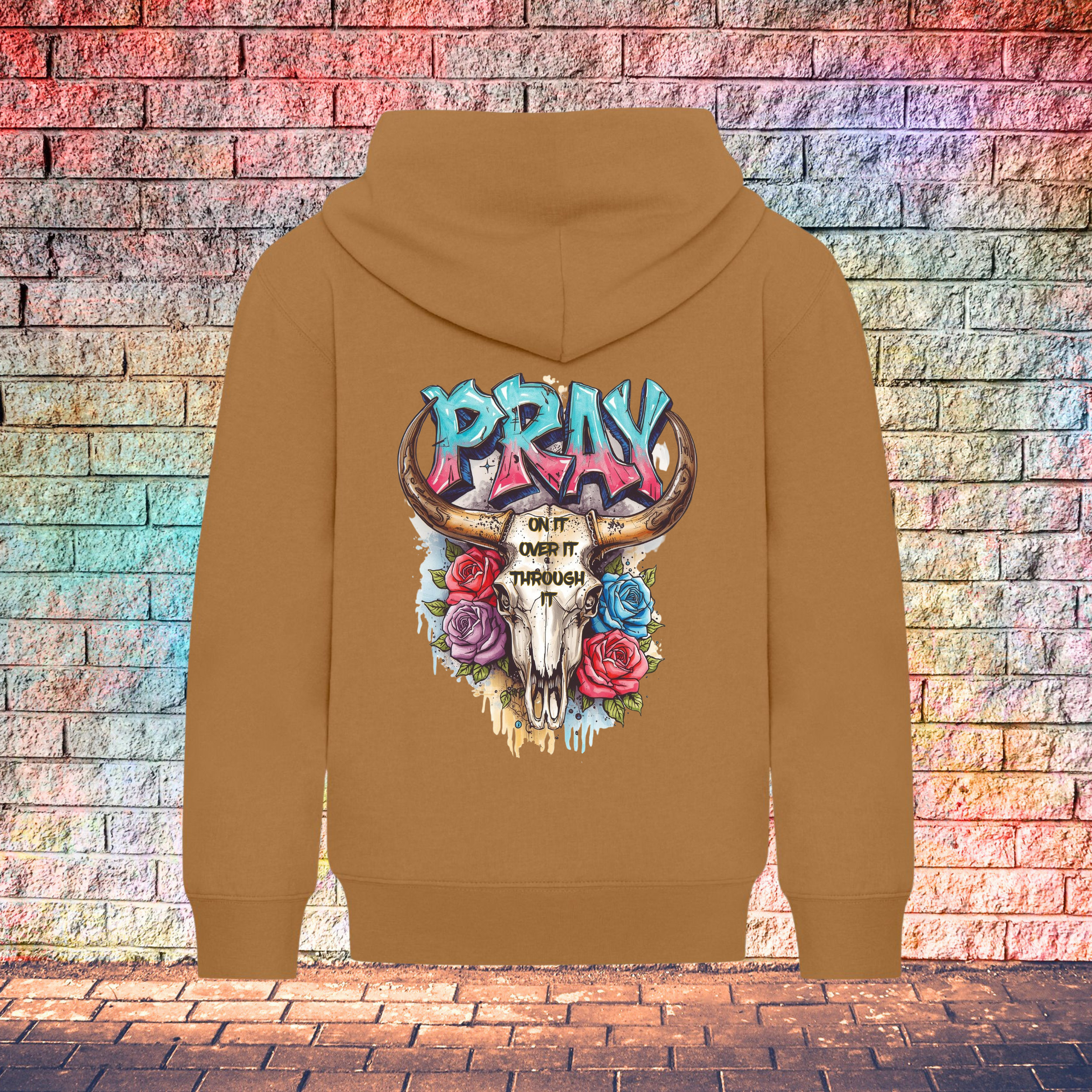 Pray On It Over It Through It - Youth Hoodie