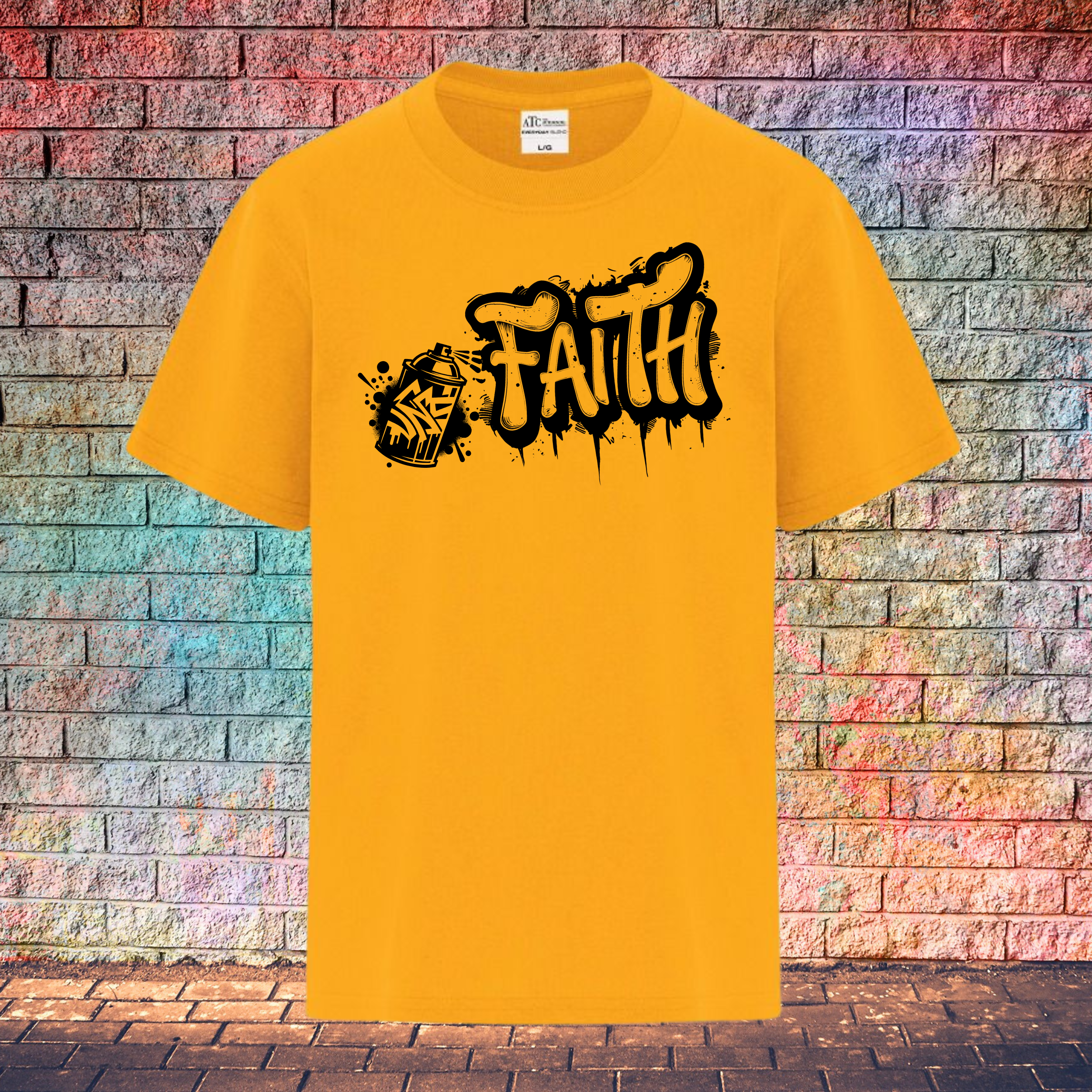 Faith Graffiti Spray - Youth T-Shirt