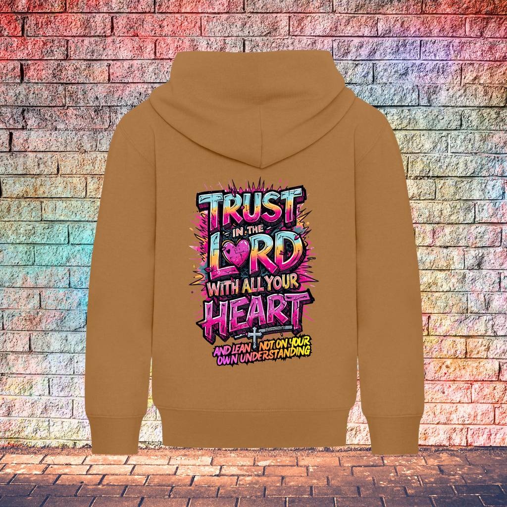Trust In The Lord With All Your Heart And Lean Not On Your Own Understanding - Youth Hoodie