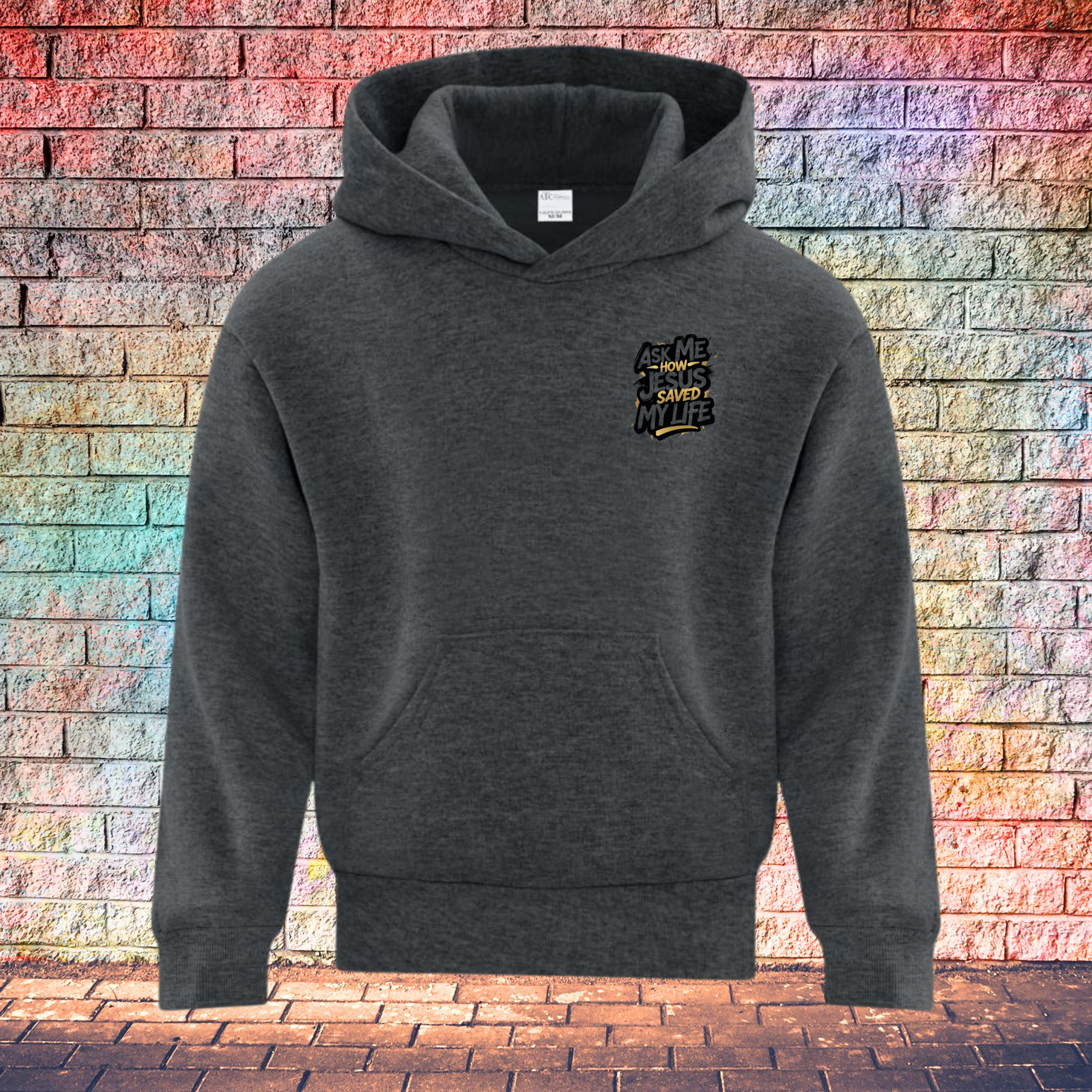 Ask Me How Jesus Saved My Life - Youth Hoodie
