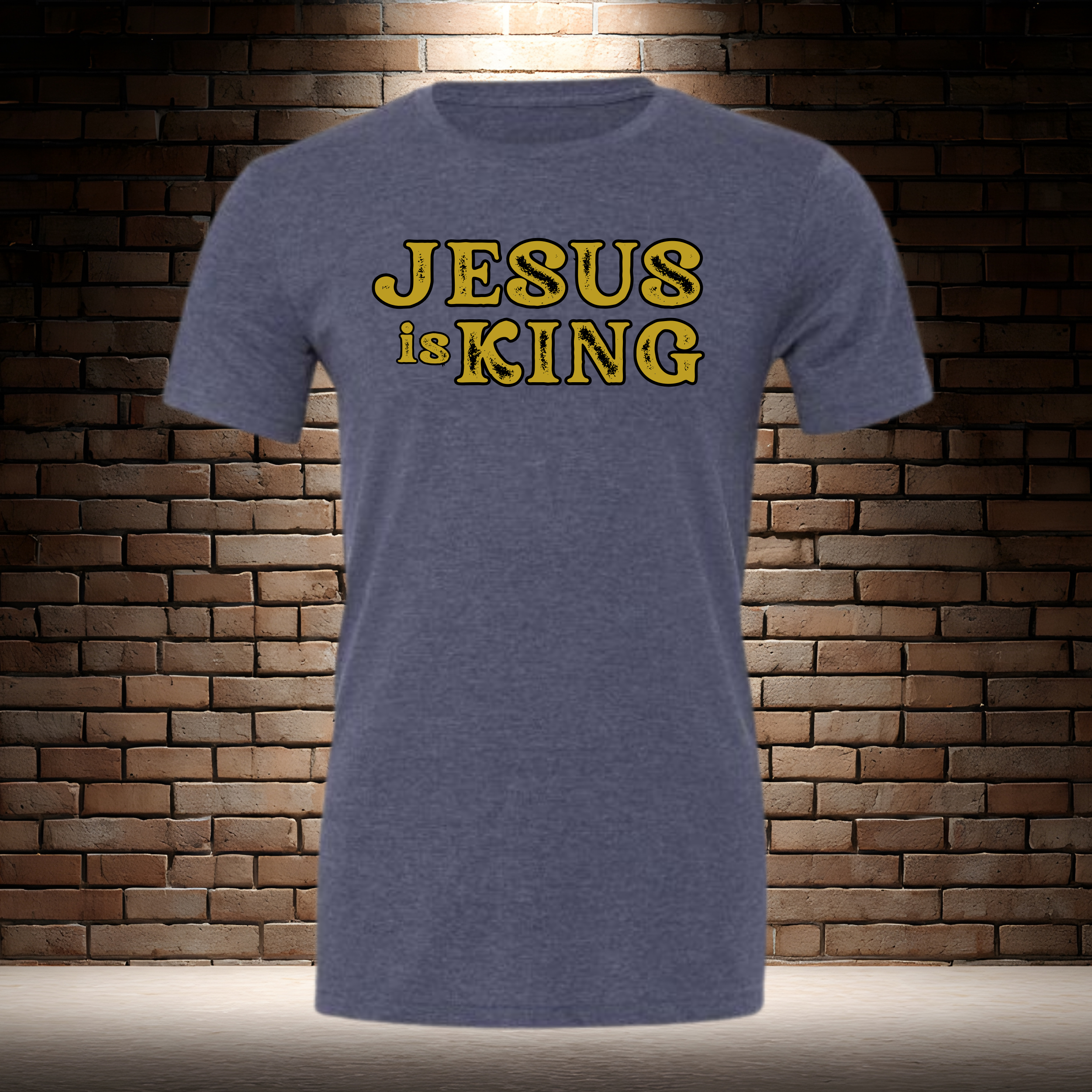 Jesus Is King - Rustic Gold