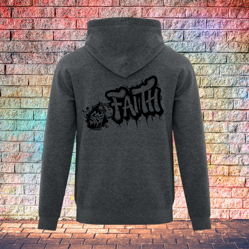 Faith Graffiti Spray - Youth Hoodie