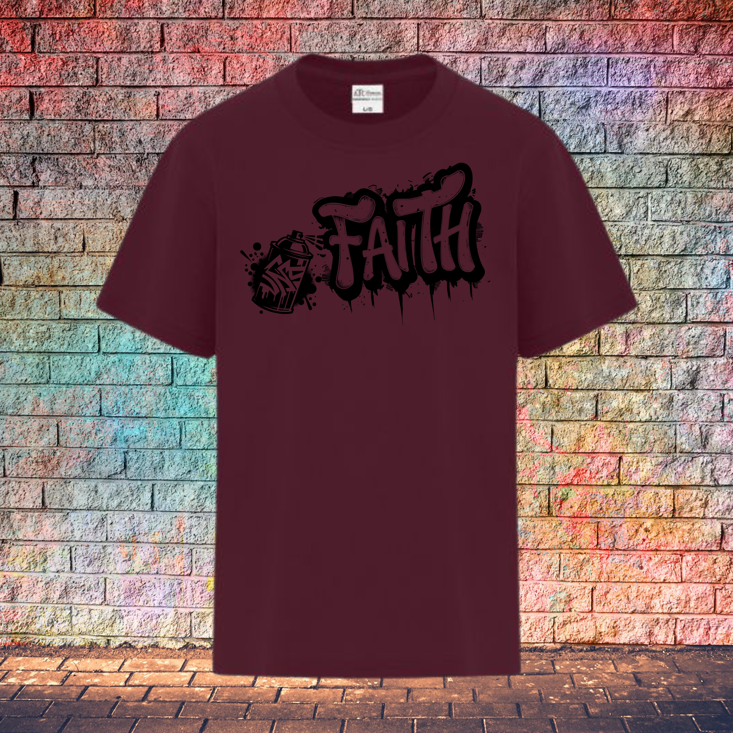 Faith Graffiti Spray - Youth T-Shirt