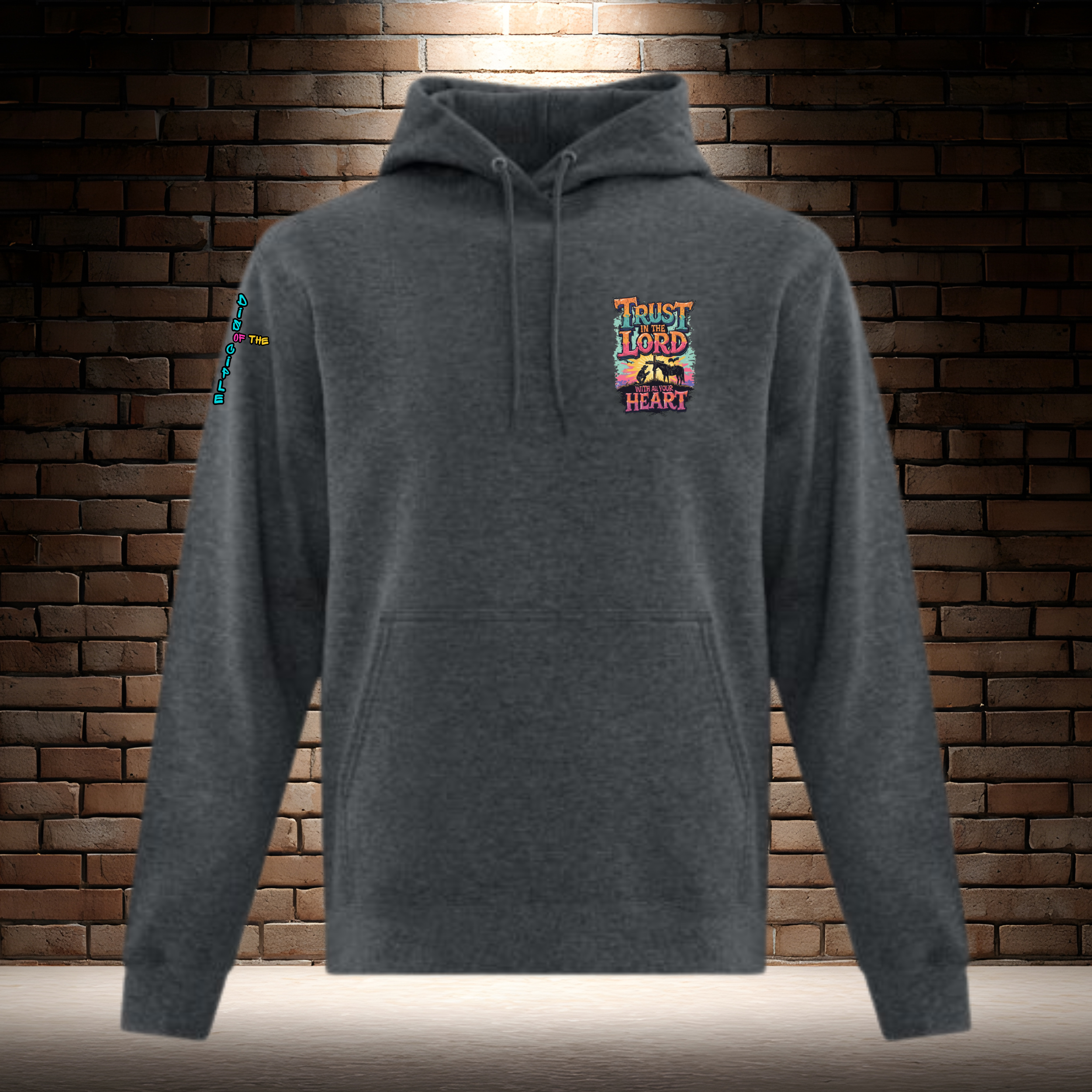 Trust In The Lord With All Your Heart - Orange/Turquiose