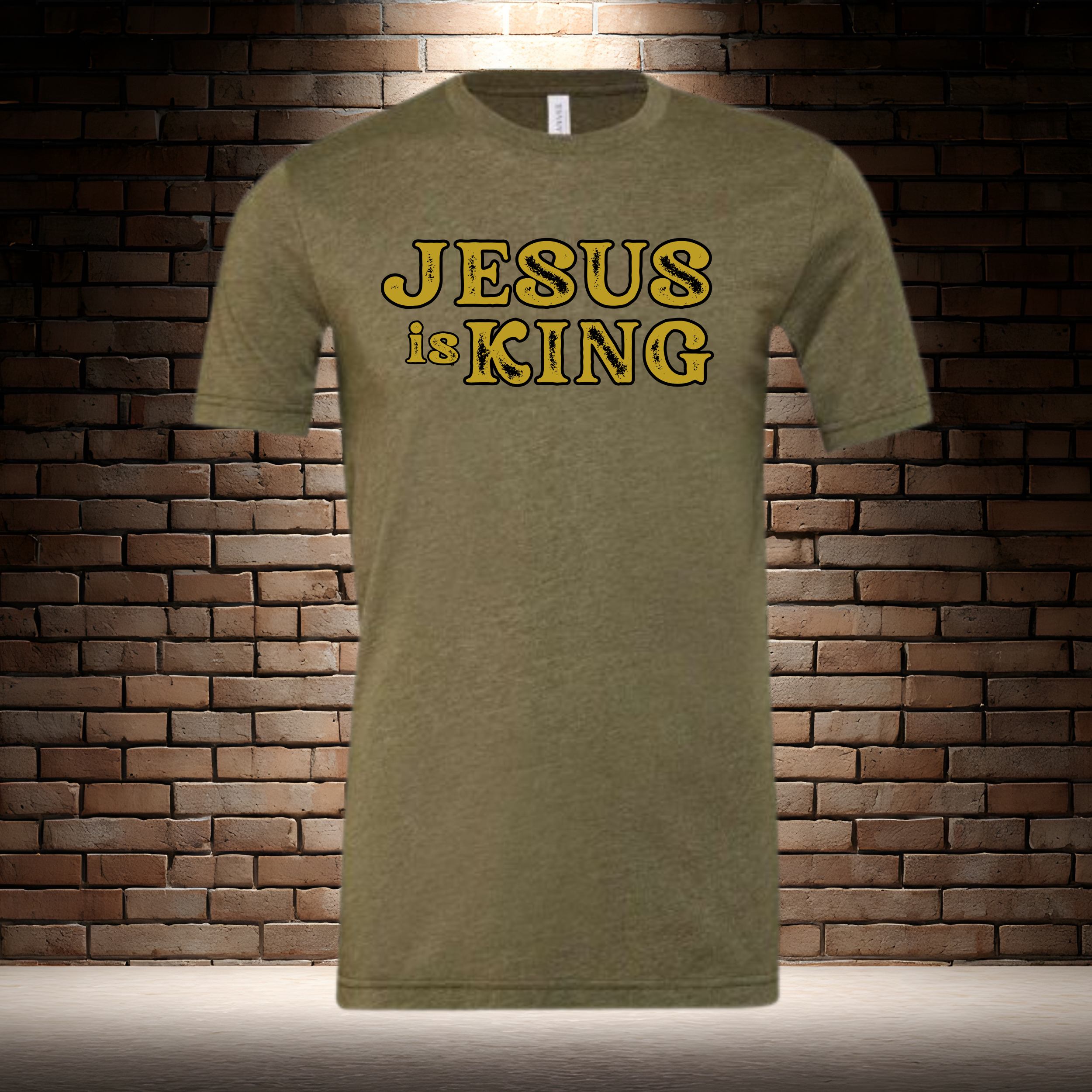 Jesus Is King - Rustic Gold