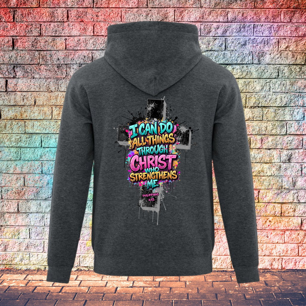 I Can Do All Things Through Christ Who Strengthens Me - Youth Hoodie