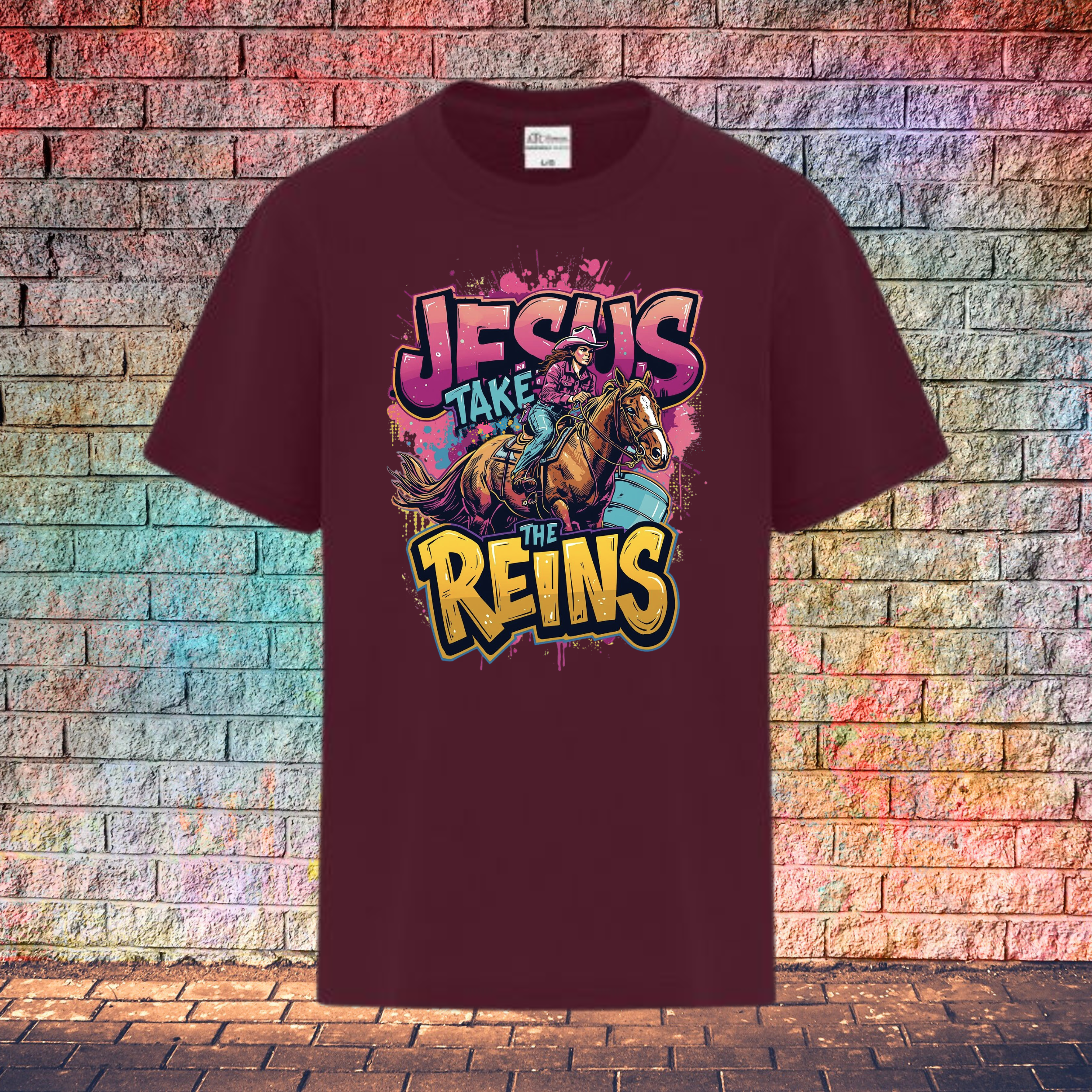 Jesus Take The Reins - Youth T-Shirt