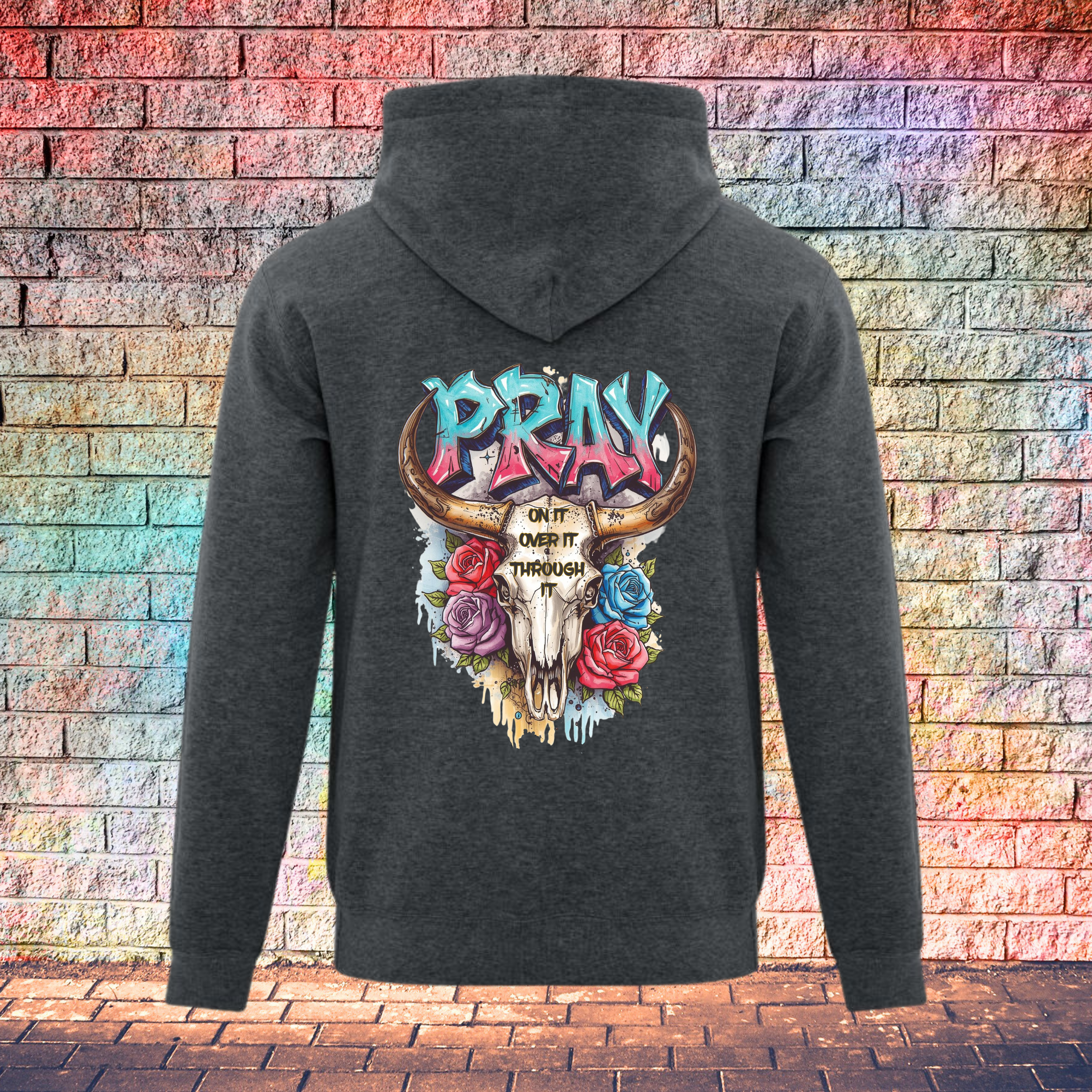 Pray On It Over It Through It - Youth Hoodie