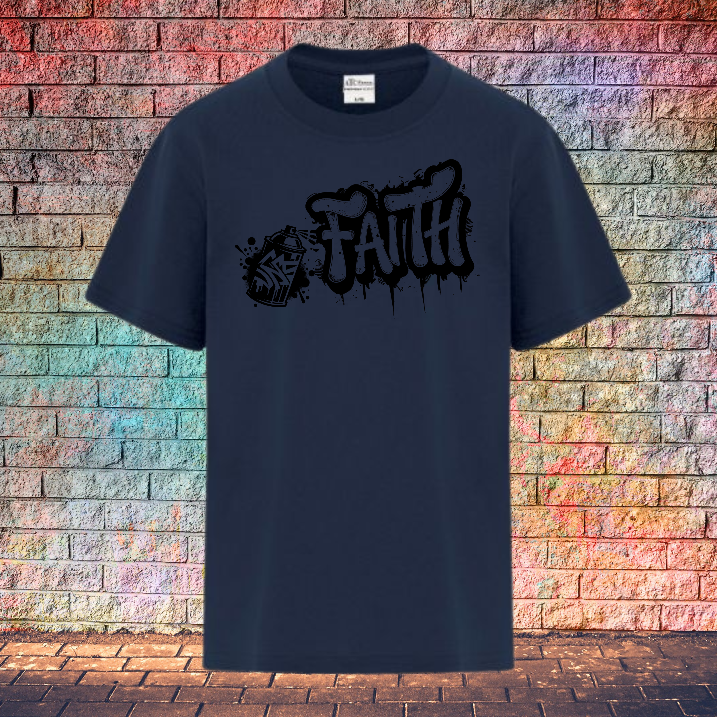 Faith Graffiti Spray - Youth T-Shirt