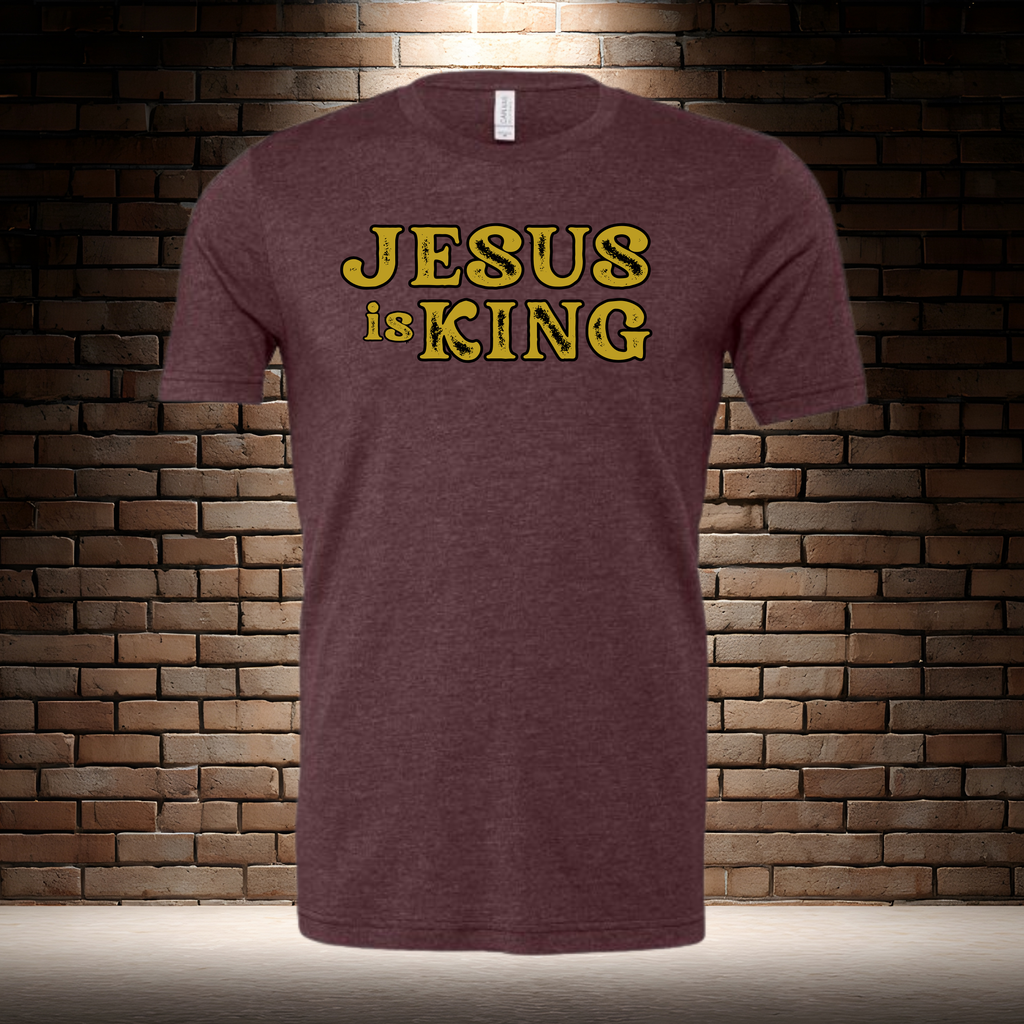 Jesus Is King - Rustic Gold