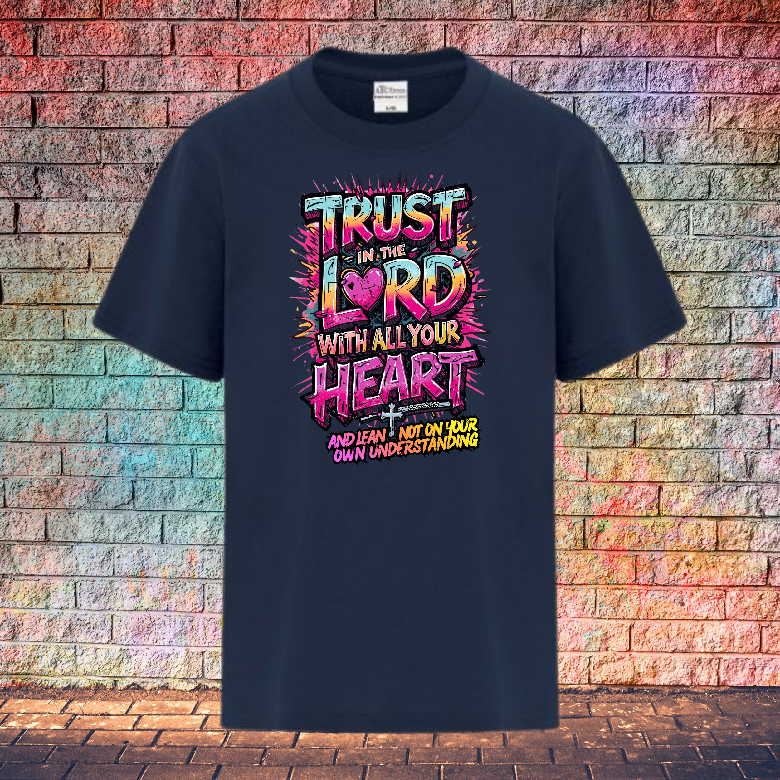 Trust In The Lord With All Your Heart And Lean Not On Your Own Understanding - Youth T-Shirt