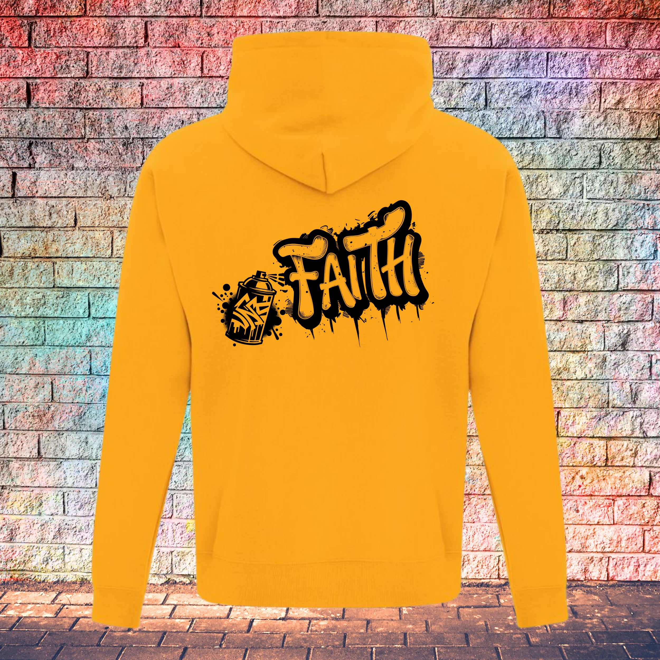 Faith Graffiti Spray - Youth Hoodie