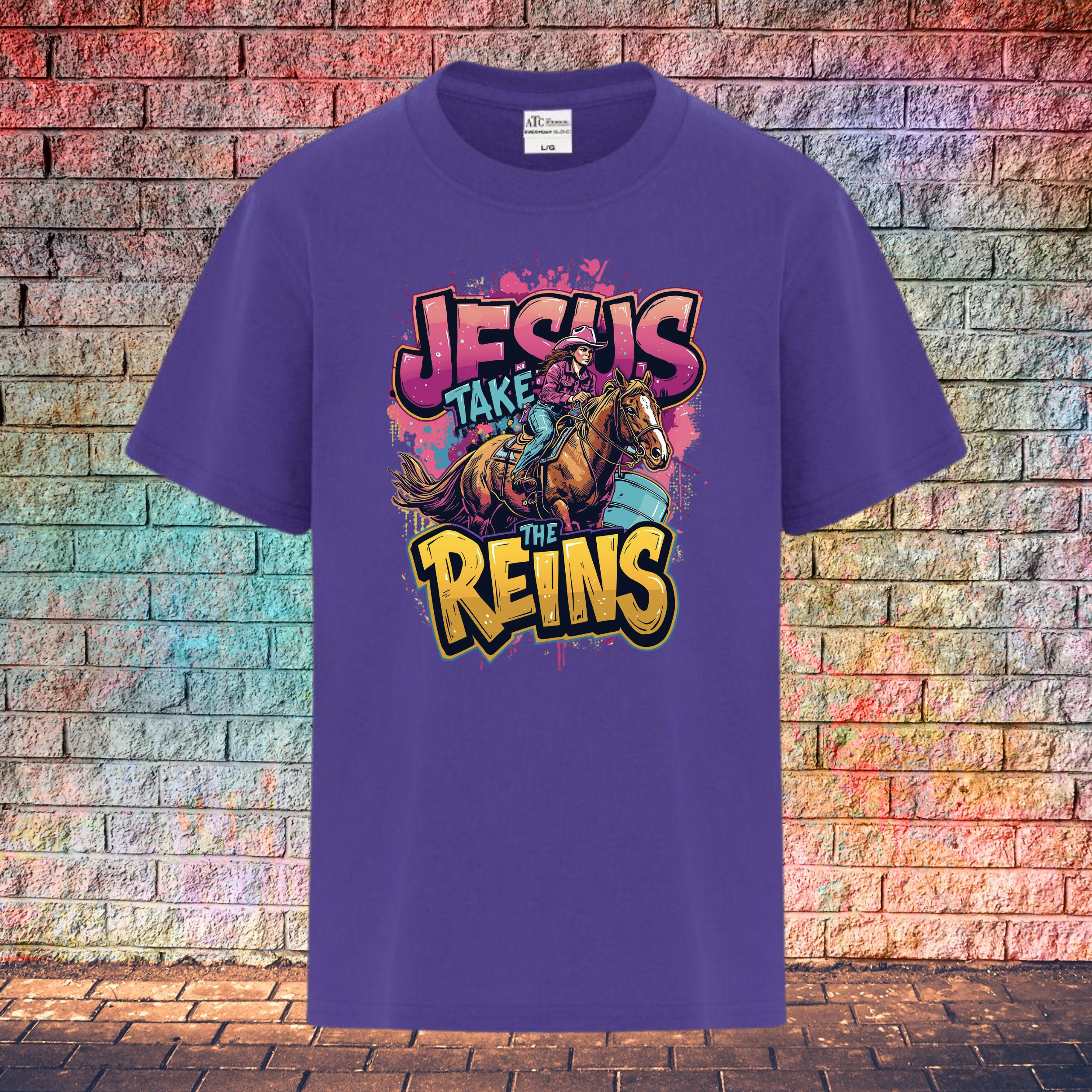 Jesus Take The Reins - Youth T-Shirt