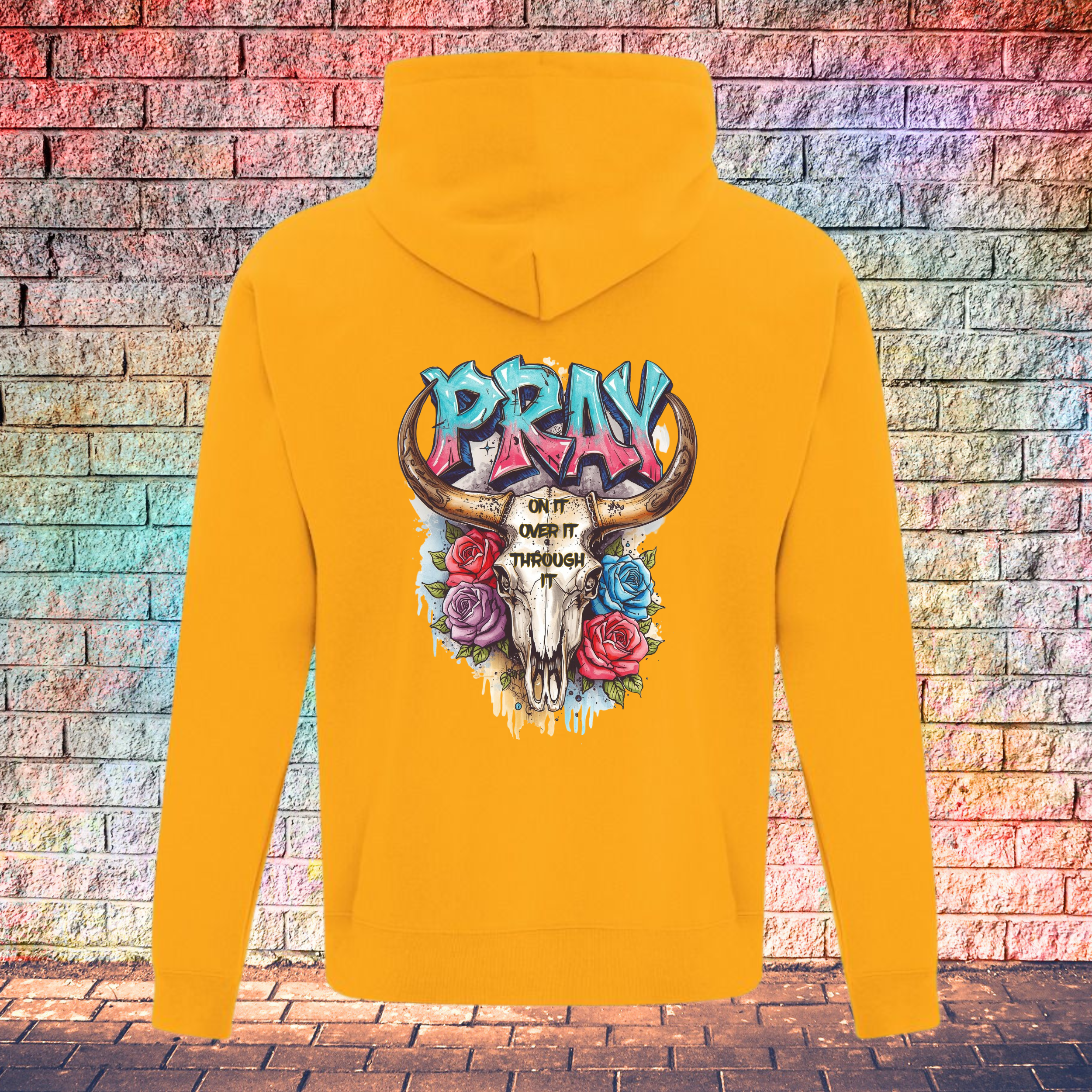 Pray On It Over It Through It - Youth Hoodie