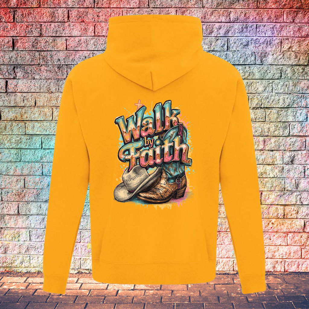 Walk By Faith / Boot and Hat - Youth Hoodie
